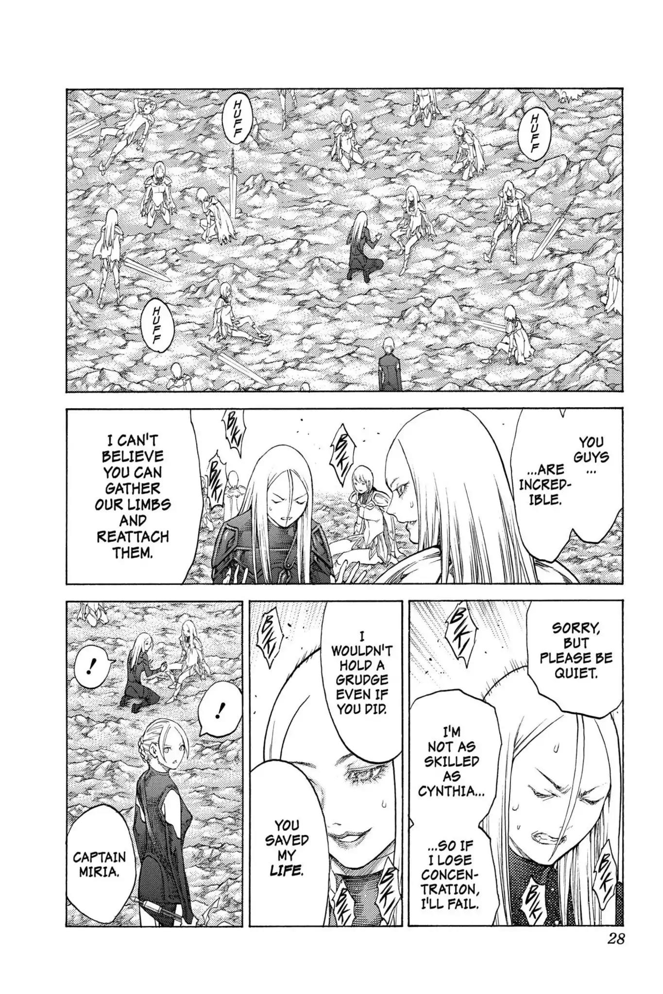 Claymore Chapter 126 page 25 - Chapter 126: Vol.23 Scene 126: Claws and Fangs of the Abyss, Part 7