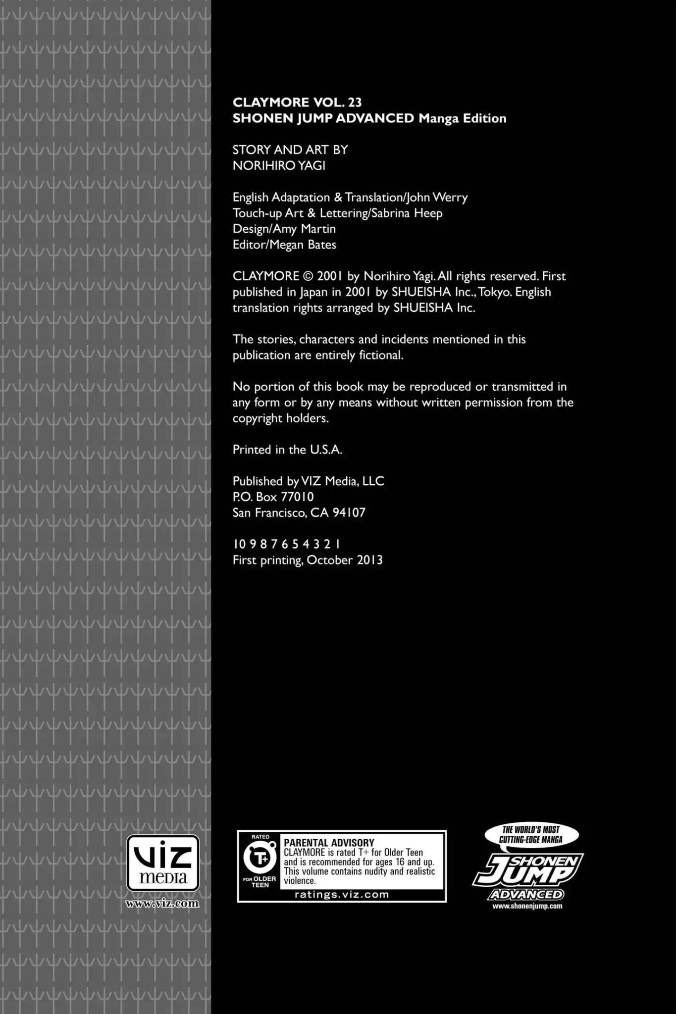 Claymore Chapter 126 page 3 - Chapter 126: Vol.23 Scene 126: Claws and Fangs of the Abyss, Part 7