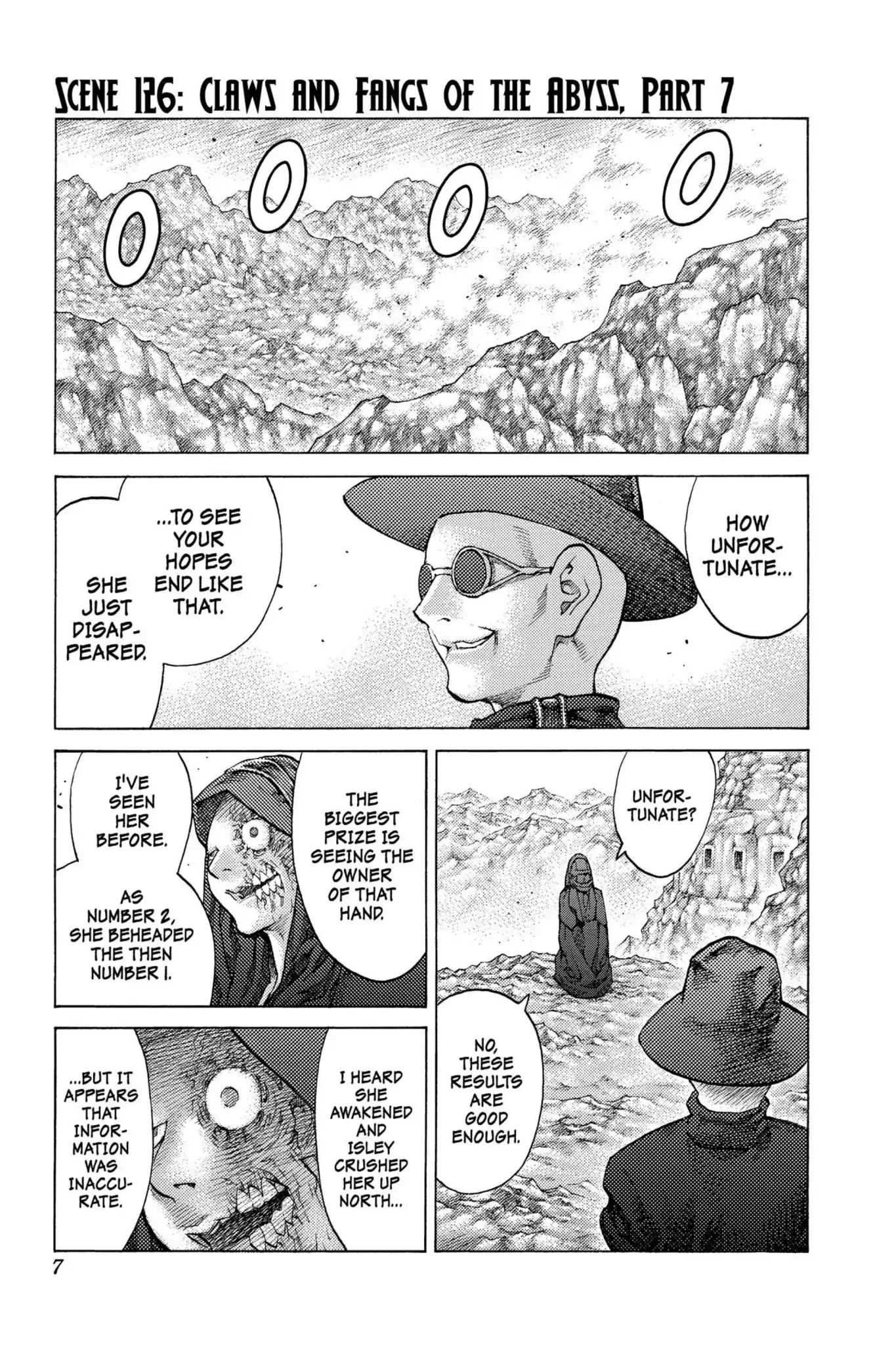 Claymore Chapter 126 page 7 - Chapter 126: Vol.23 Scene 126: Claws and Fangs of the Abyss, Part 7