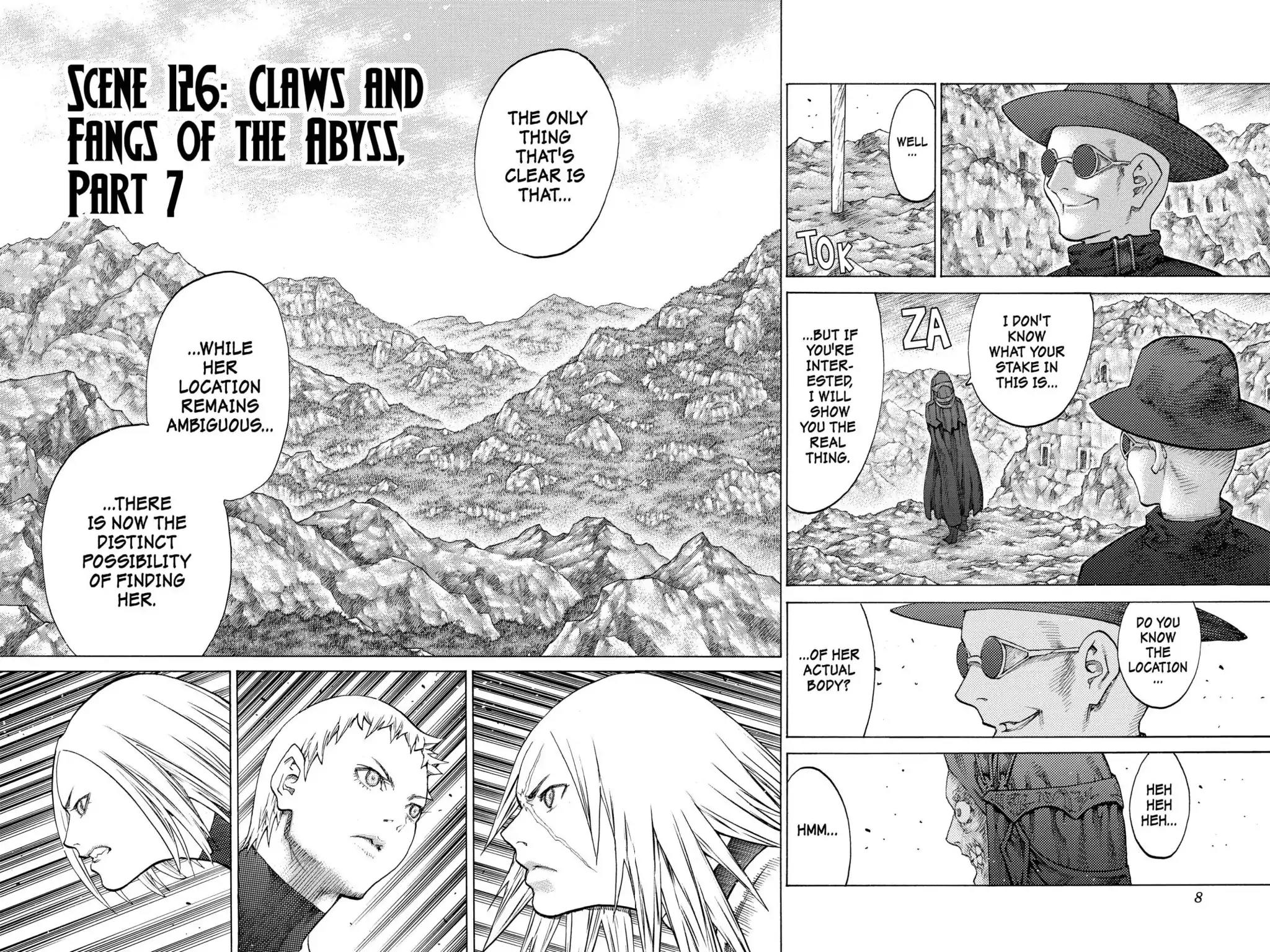 Claymore Chapter 126 page 8 - Chapter 126: Vol.23 Scene 126: Claws and Fangs of the Abyss, Part 7