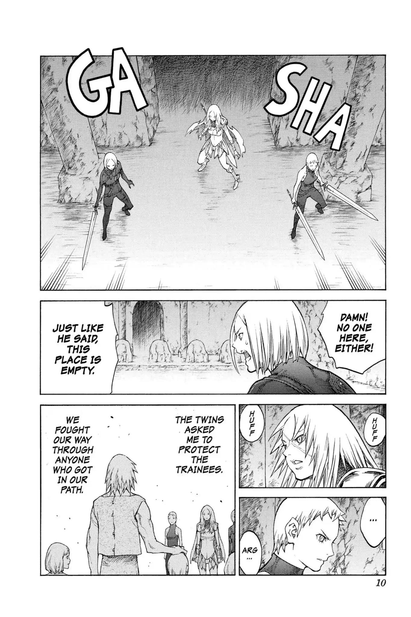 Claymore Chapter 126 page 9 - Chapter 126: Vol.23 Scene 126: Claws and Fangs of the Abyss, Part 7