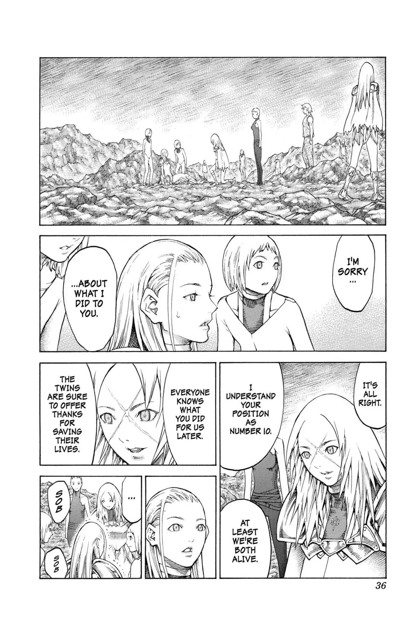 Claymore Chapter 127 page 3 - Chapter 127: Vol.23 Scene 127: Claws and Fangs of the Abyss, Part 8