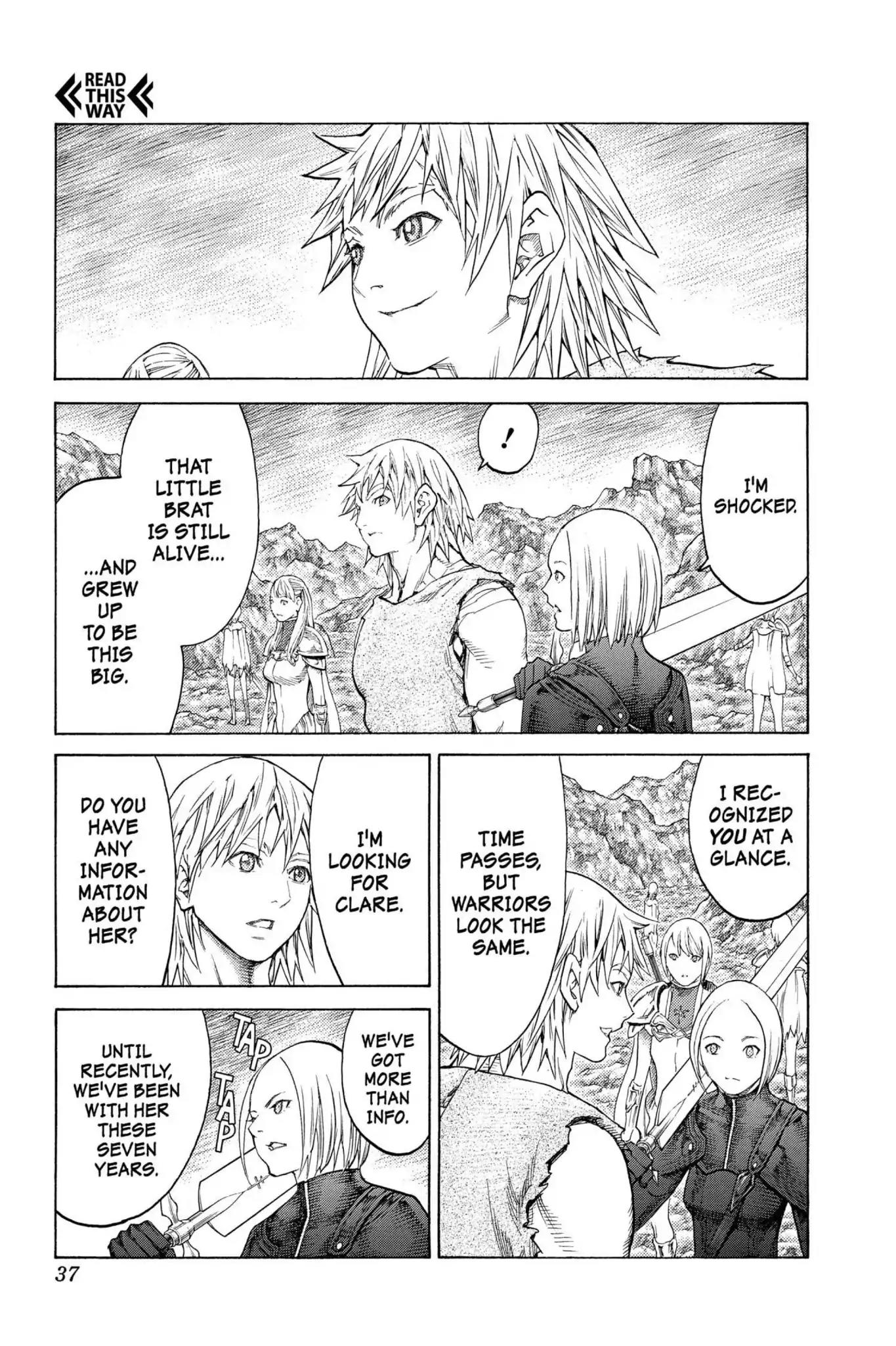 Claymore Chapter 127 page 4 - Chapter 127: Vol.23 Scene 127: Claws and Fangs of the Abyss, Part 8