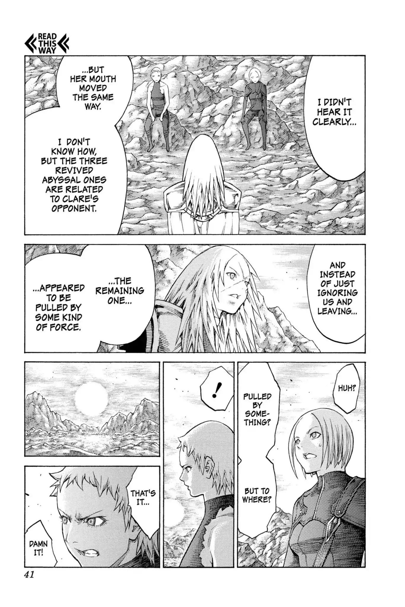 Claymore Chapter 127 page 8 - Chapter 127: Vol.23 Scene 127: Claws and Fangs of the Abyss, Part 8