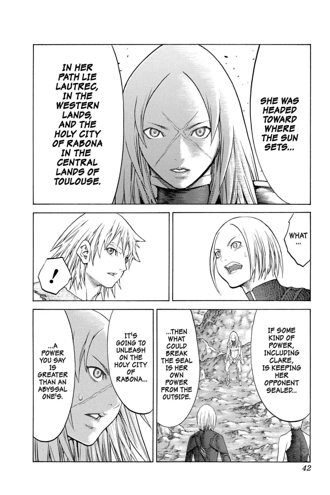 Claymore Chapter 127 page 9 - Chapter 127: Vol.23 Scene 127: Claws and Fangs of the Abyss, Part 8