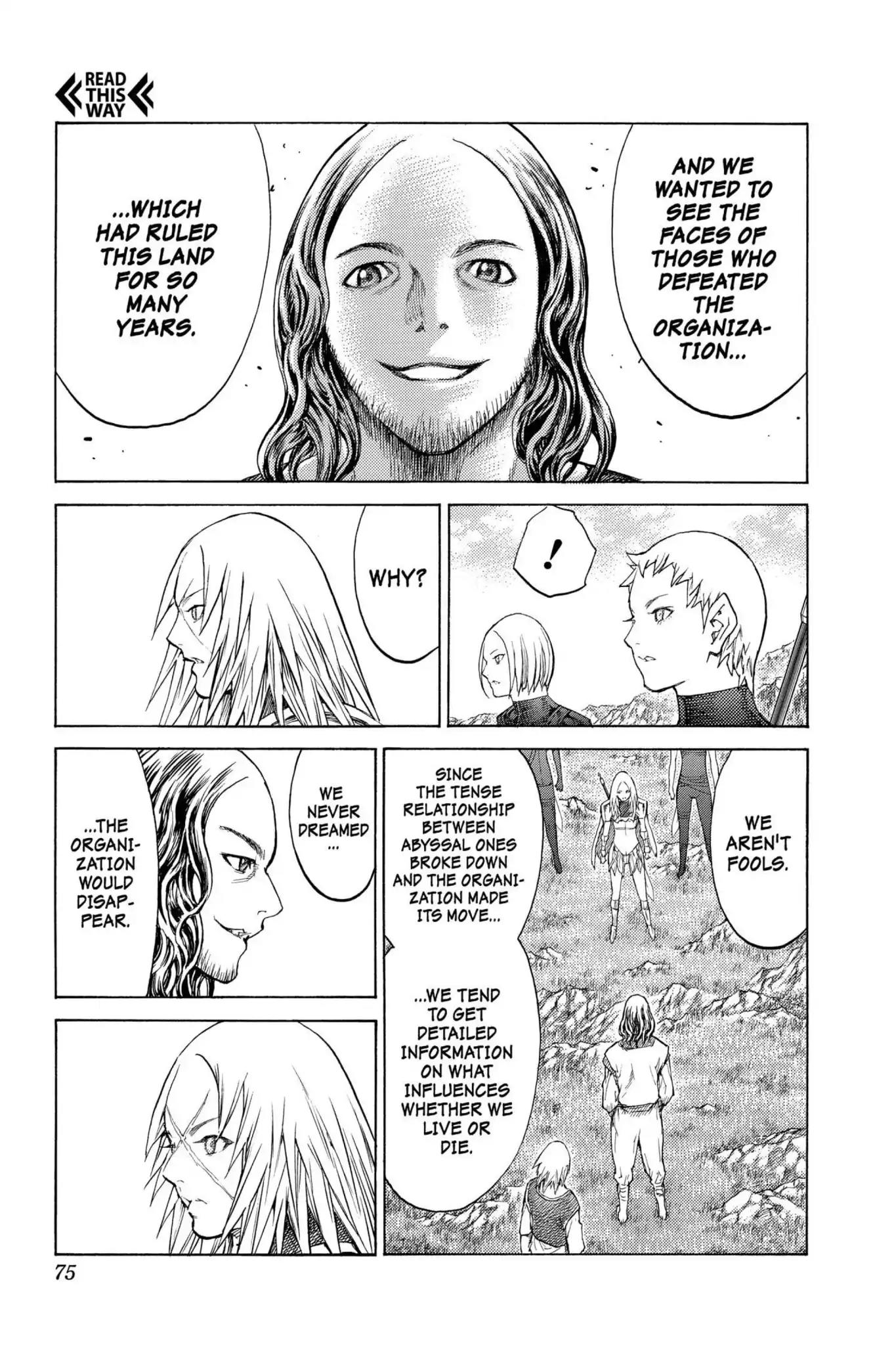 Claymore Chapter 128 page 10 - Chapter 128: Vol.23 Scene 128: Mark of the Warrior, Part 1
