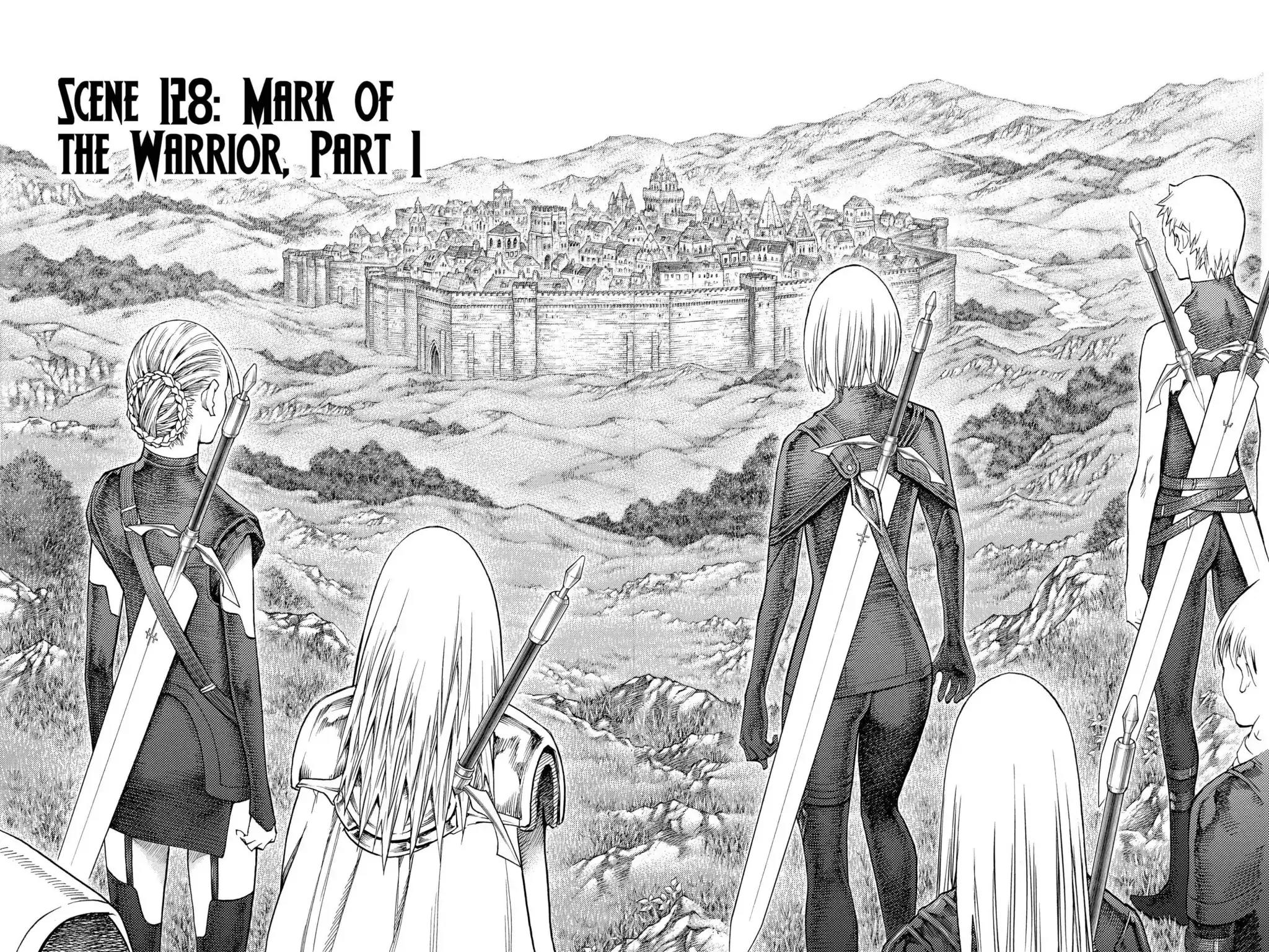 Claymore Chapter 128 page 2 - Chapter 128: Vol.23 Scene 128: Mark of the Warrior, Part 1