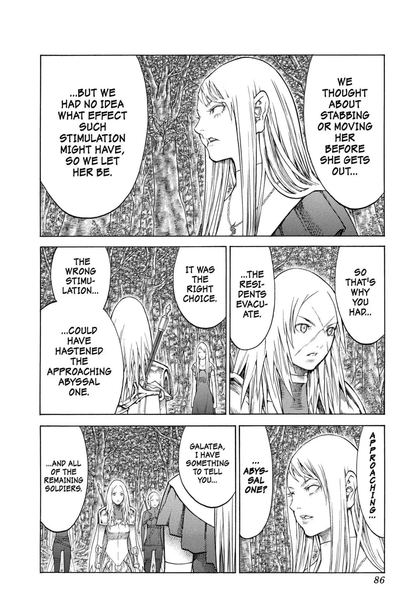 Claymore Chapter 128 page 20 - Chapter 128: Vol.23 Scene 128: Mark of the Warrior, Part 1