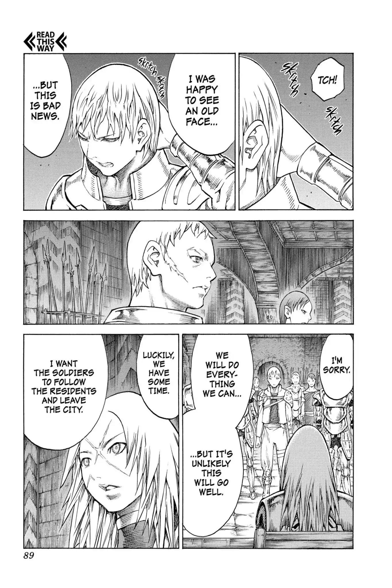 Claymore Chapter 128 page 23 - Chapter 128: Vol.23 Scene 128: Mark of the Warrior, Part 1