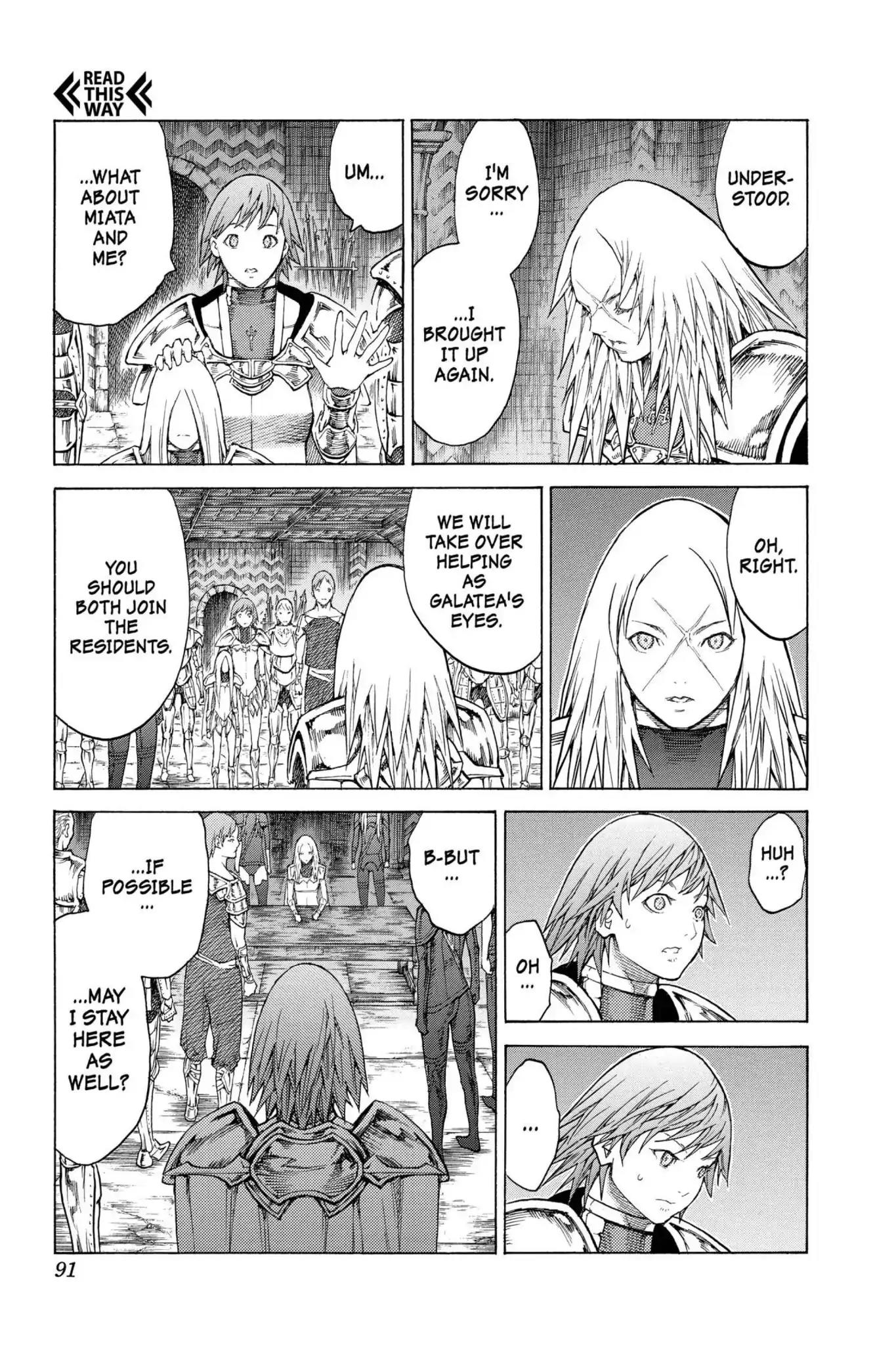 Claymore Chapter 128 page 25 - Chapter 128: Vol.23 Scene 128: Mark of the Warrior, Part 1