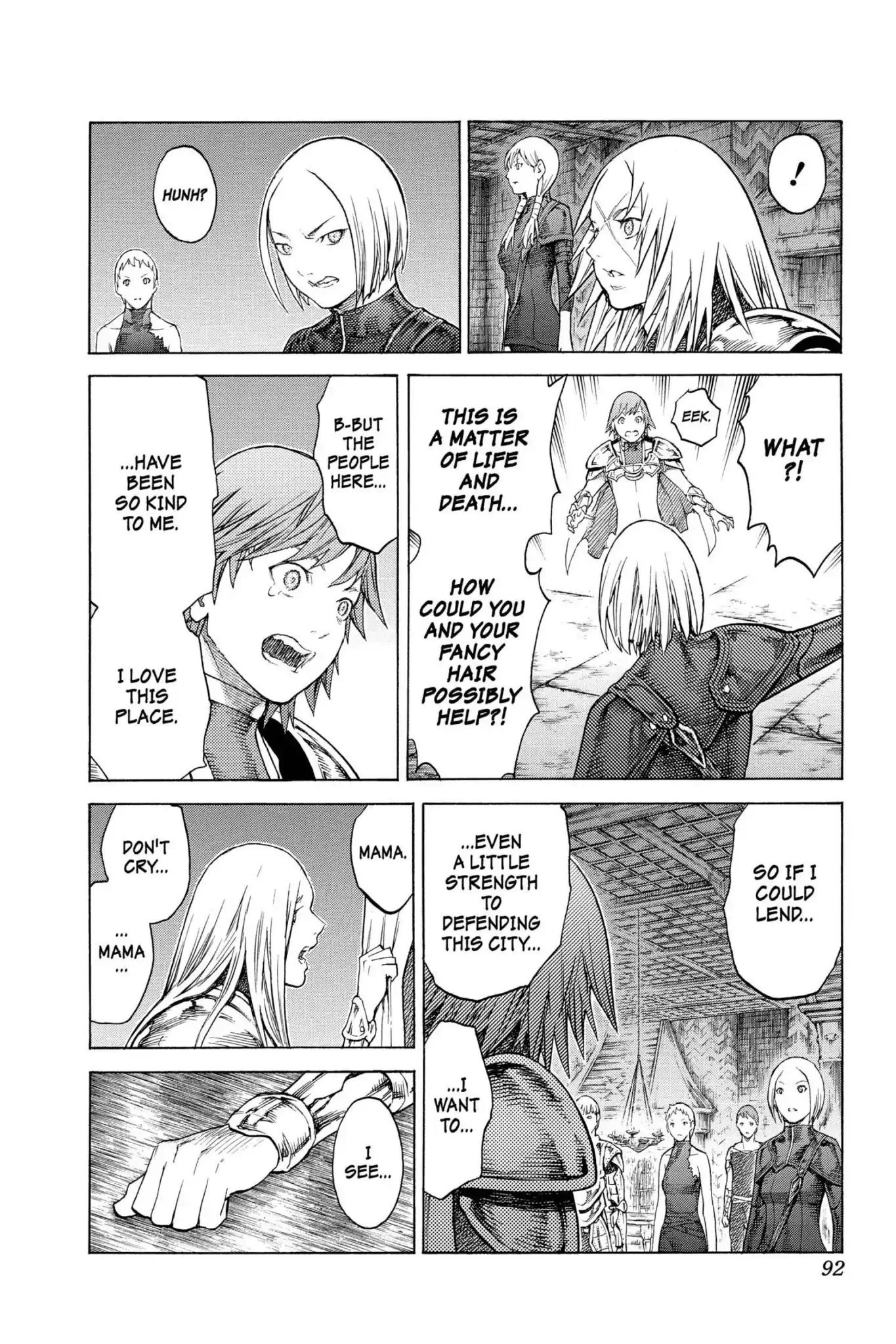 Claymore Chapter 128 page 26 - Chapter 128: Vol.23 Scene 128: Mark of the Warrior, Part 1
