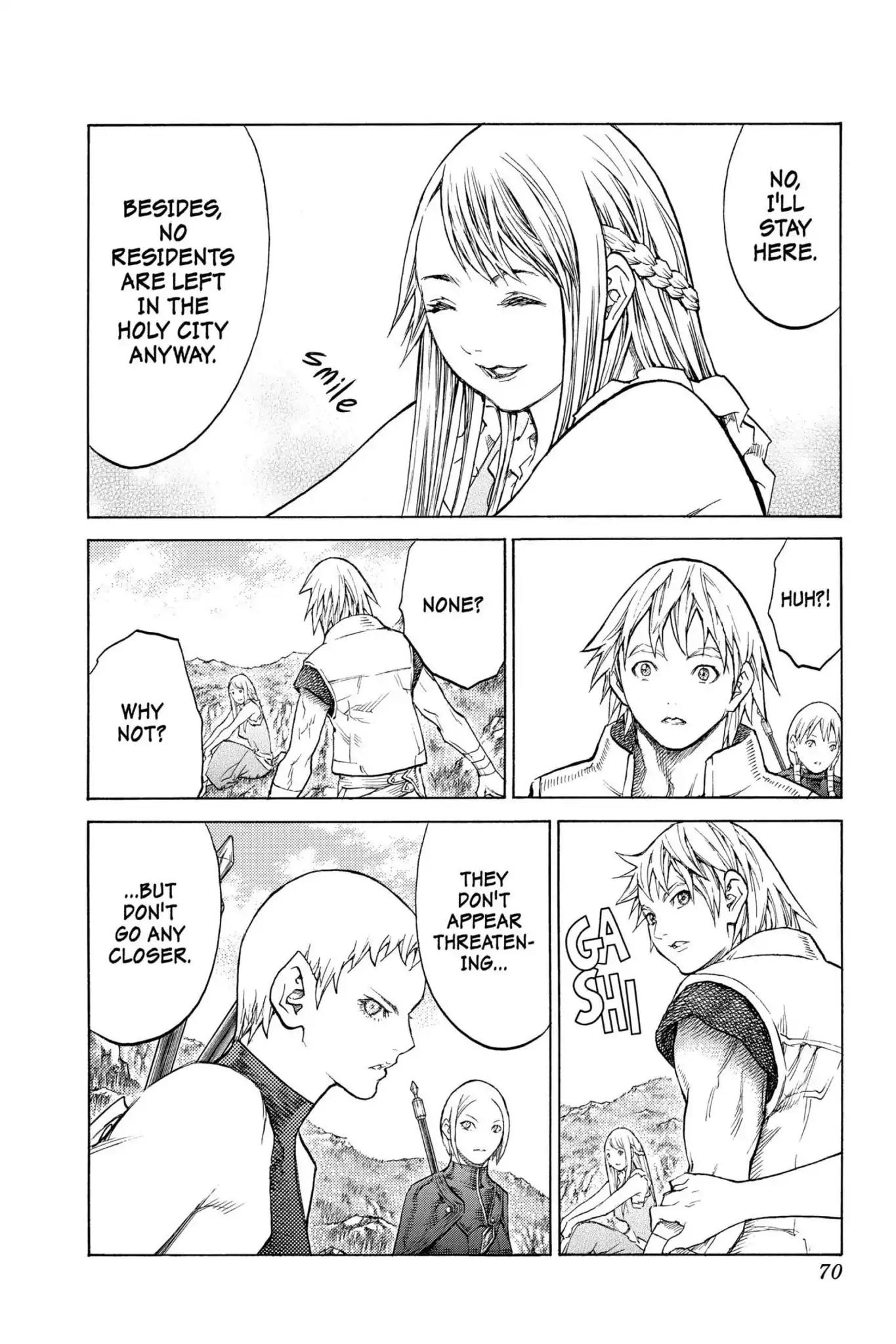 Claymore Chapter 128 page 5 - Chapter 128: Vol.23 Scene 128: Mark of the Warrior, Part 1