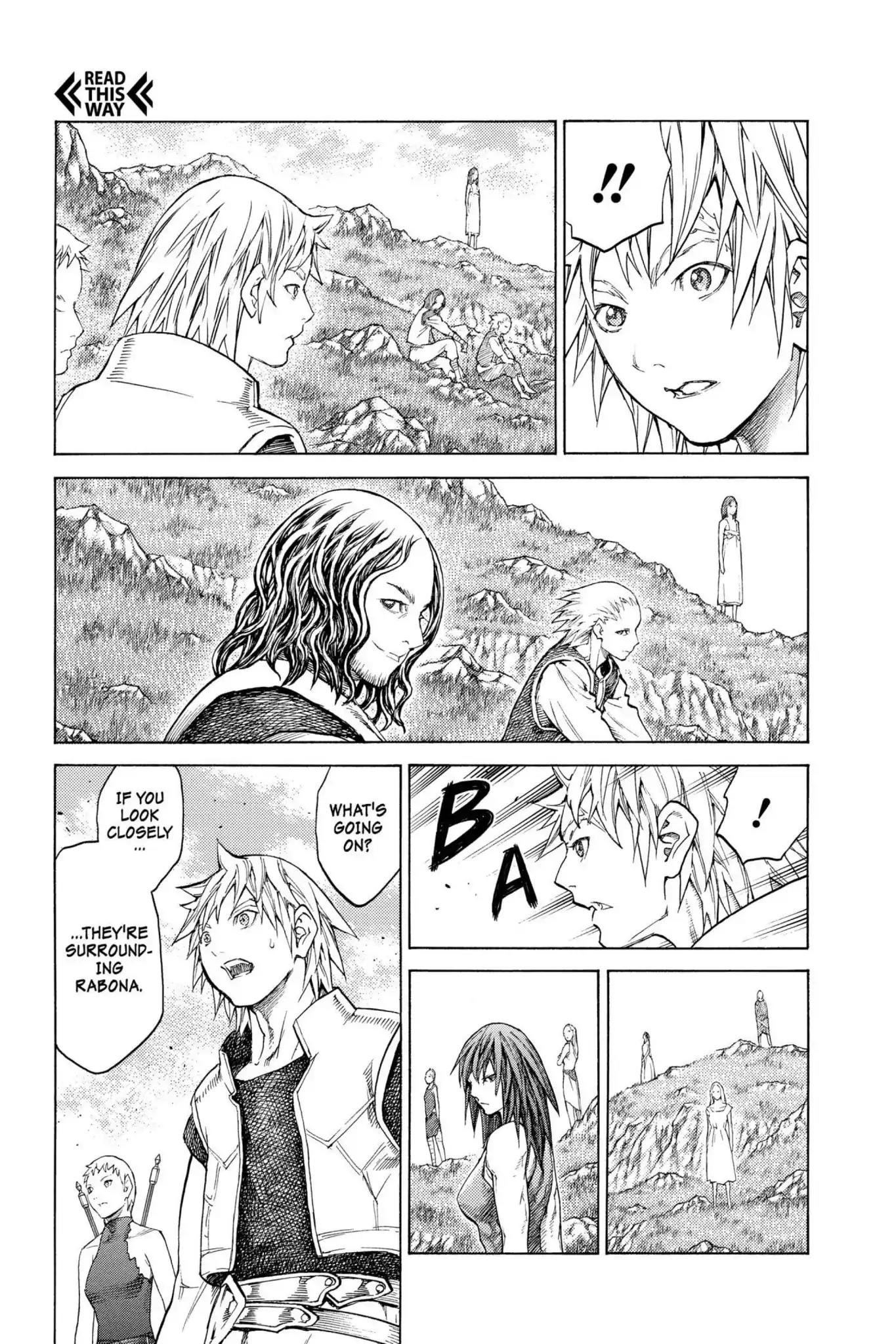 Claymore Chapter 128 page 6 - Chapter 128: Vol.23 Scene 128: Mark of the Warrior, Part 1