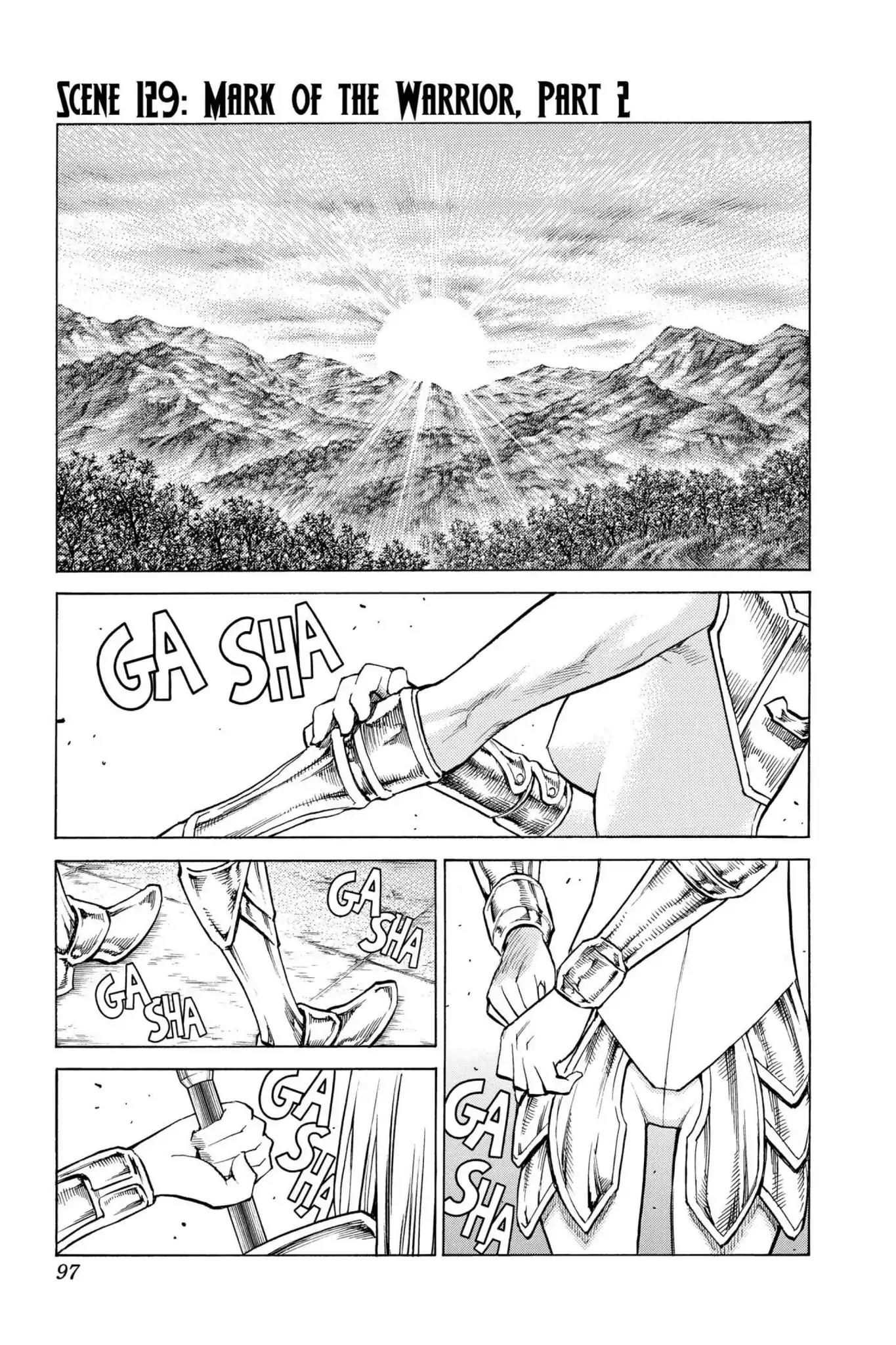 Claymore Chapter 129 page 1 - Chapter 129: Vol.23 Scene 129: Mark of the Warrior, Part 2