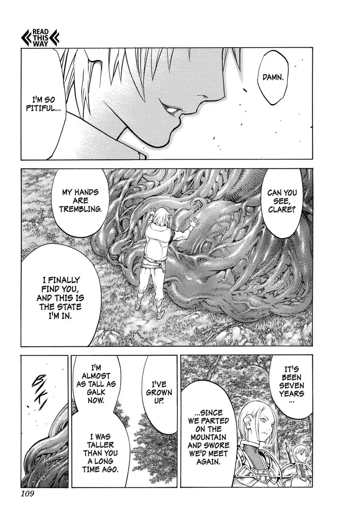 Claymore Chapter 129 page 11 - Chapter 129: Vol.23 Scene 129: Mark of the Warrior, Part 2