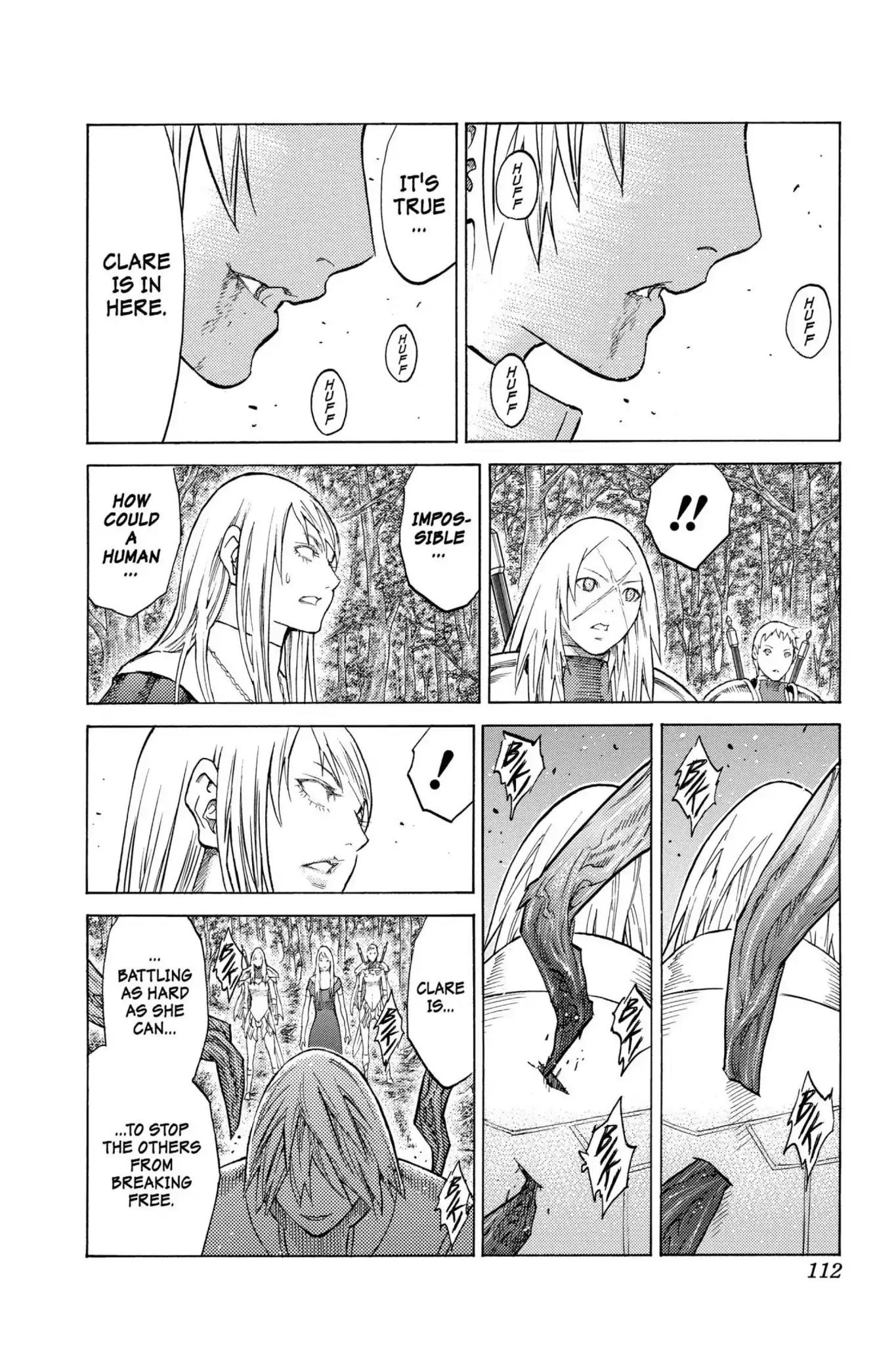 Claymore Chapter 129 page 14 - Chapter 129: Vol.23 Scene 129: Mark of the Warrior, Part 2