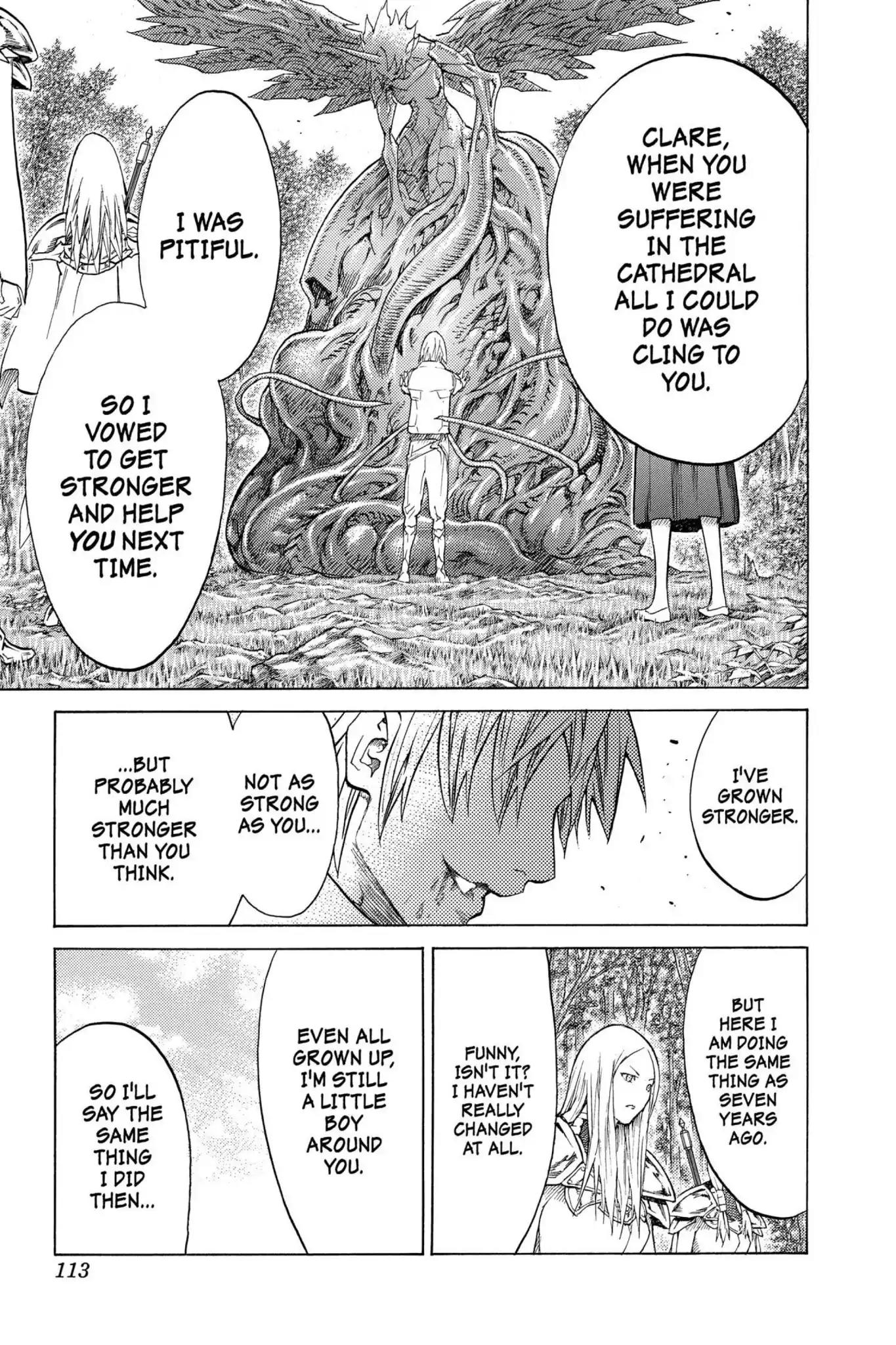Claymore Chapter 129 page 15 - Chapter 129: Vol.23 Scene 129: Mark of the Warrior, Part 2