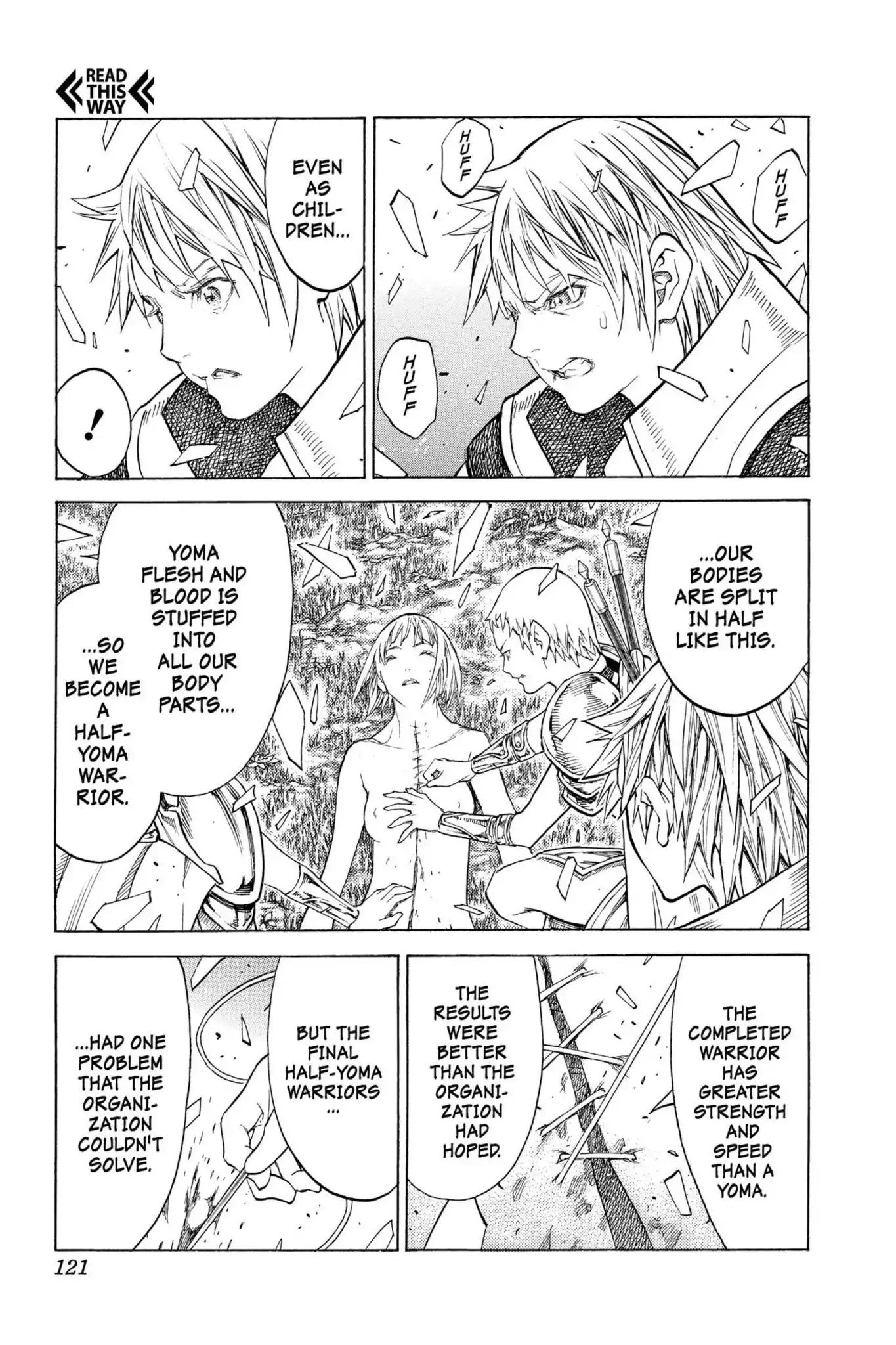 Claymore Chapter 129 page 21 - Chapter 129: Vol.23 Scene 129: Mark of the Warrior, Part 2