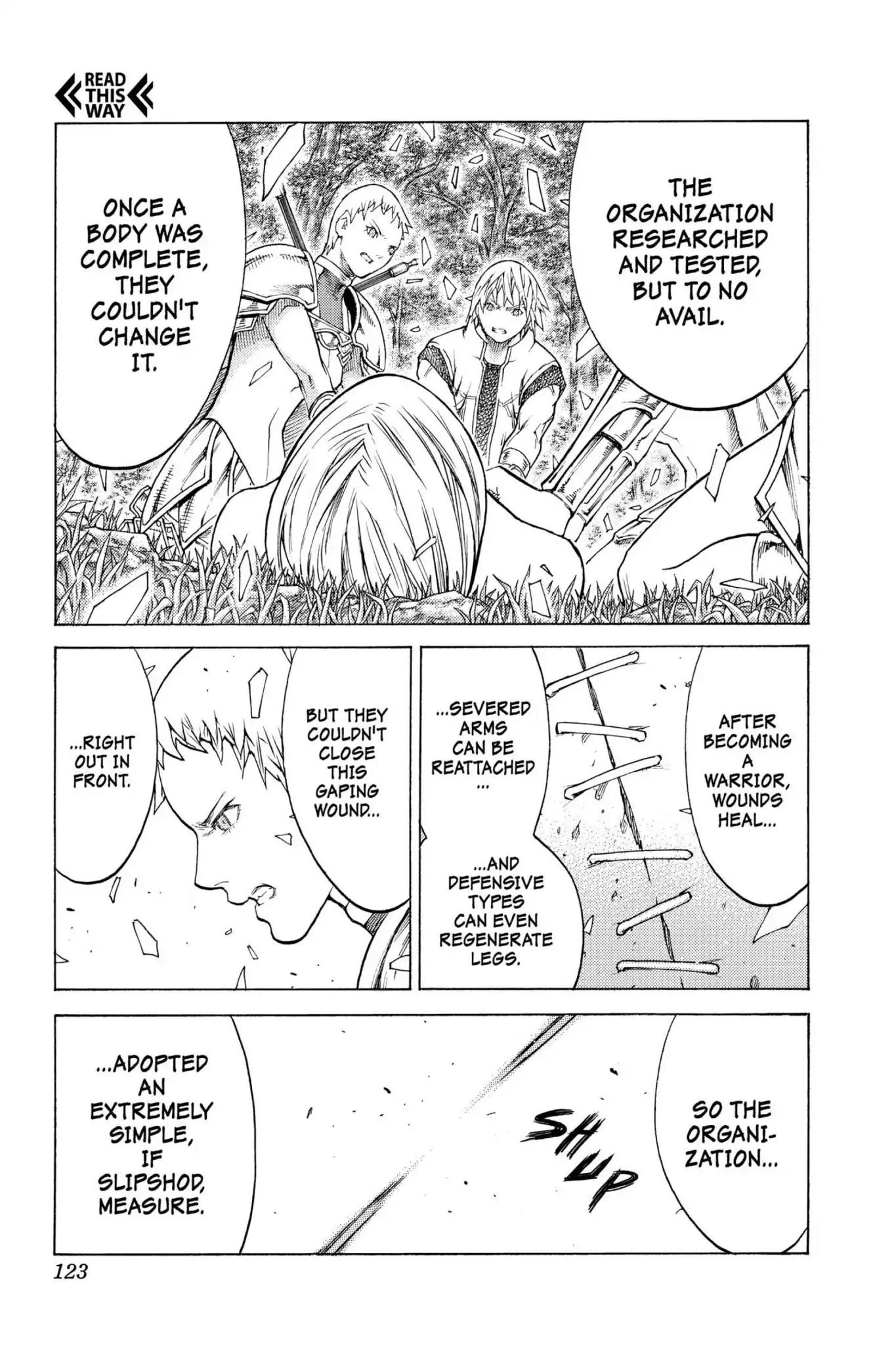 Claymore Chapter 129 page 23 - Chapter 129: Vol.23 Scene 129: Mark of the Warrior, Part 2