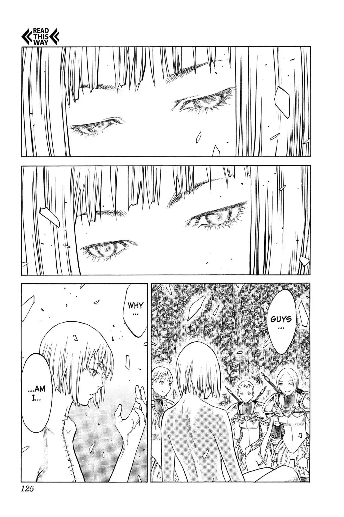 Claymore Chapter 129 page 25 - Chapter 129: Vol.23 Scene 129: Mark of the Warrior, Part 2