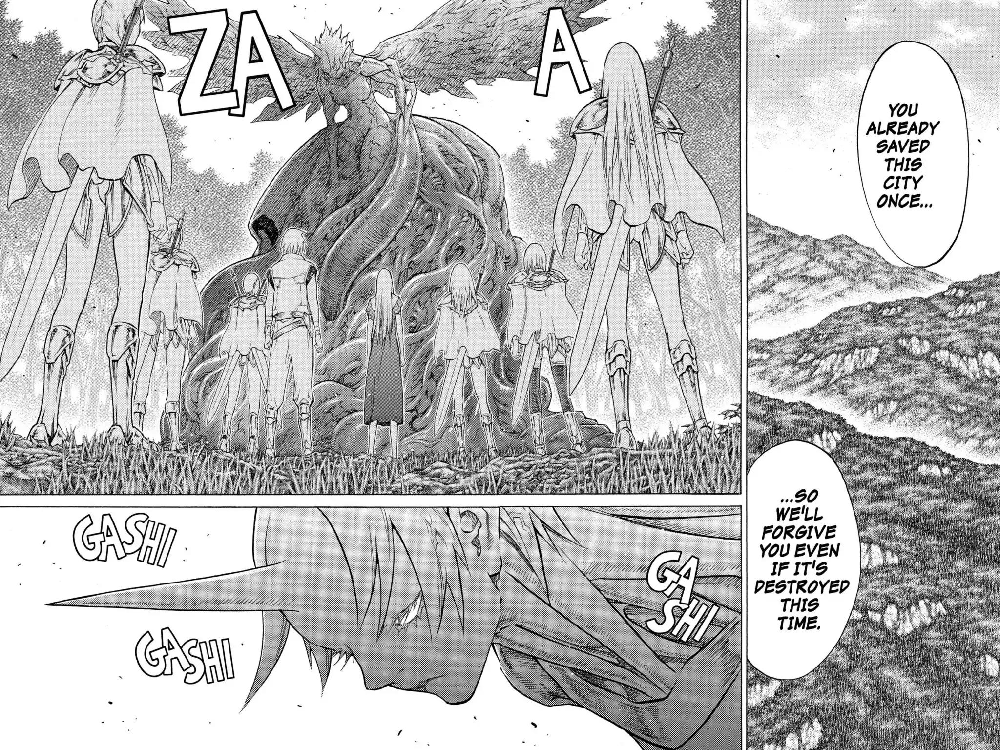 Claymore Chapter 129 page 5 - Chapter 129: Vol.23 Scene 129: Mark of the Warrior, Part 2