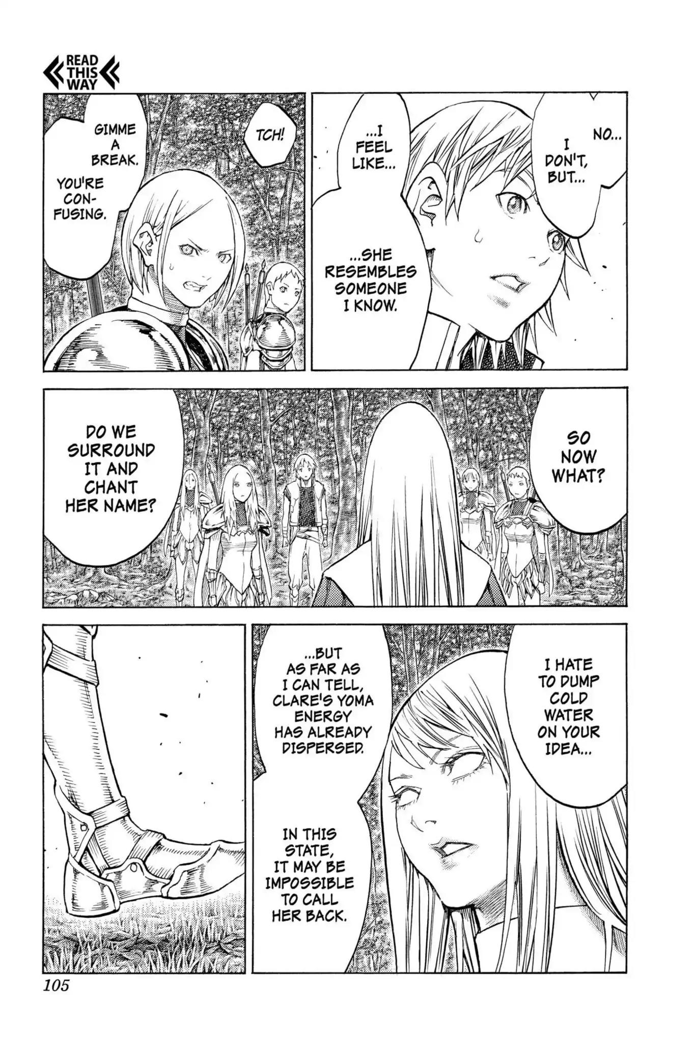 Claymore Chapter 129 page 7 - Chapter 129: Vol.23 Scene 129: Mark of the Warrior, Part 2