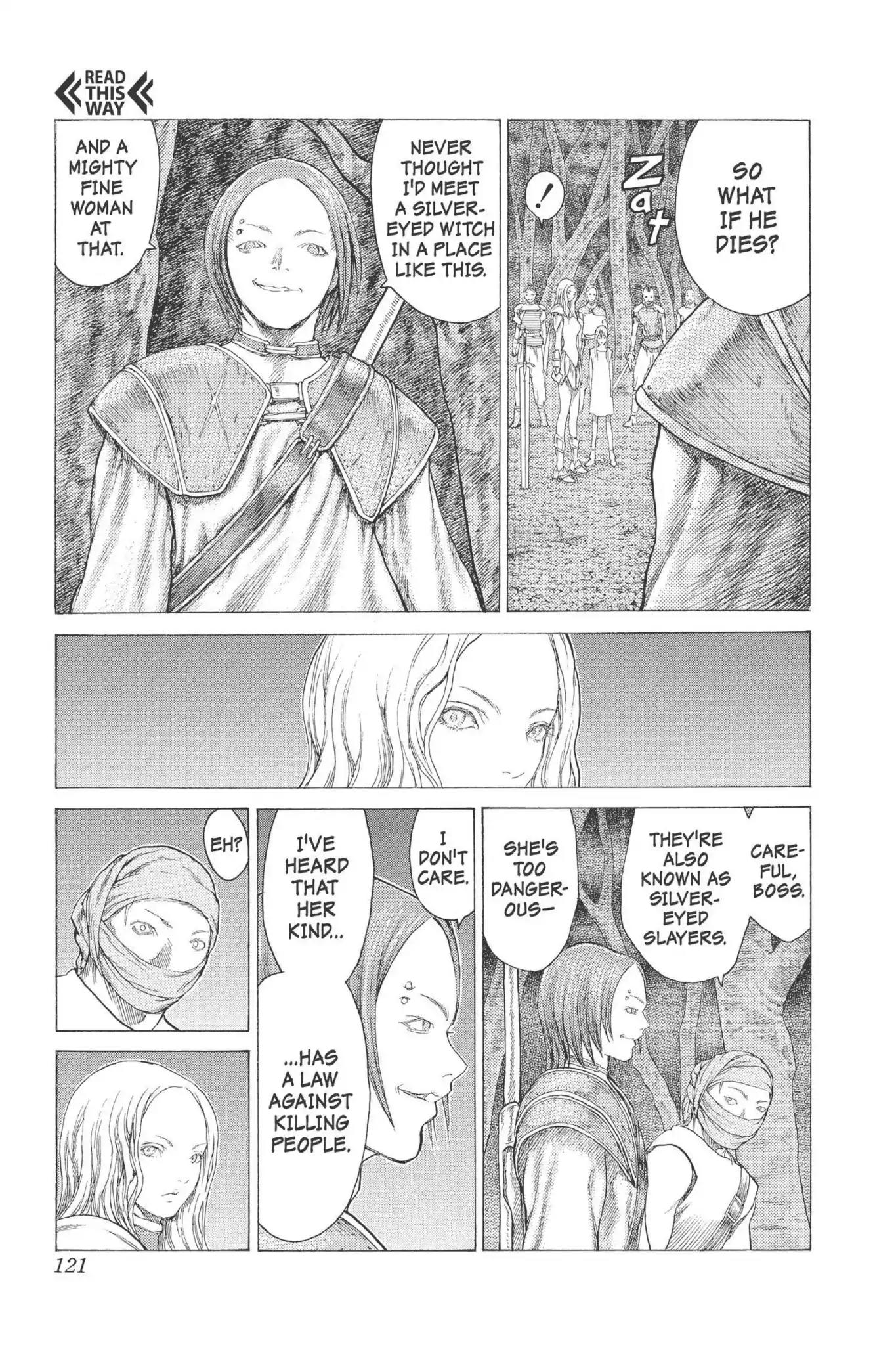 Claymore Chapter 13 page 24 - Chapter 13: Vol.3 Scene 13: Teresa of the Faint Smile, Part 2