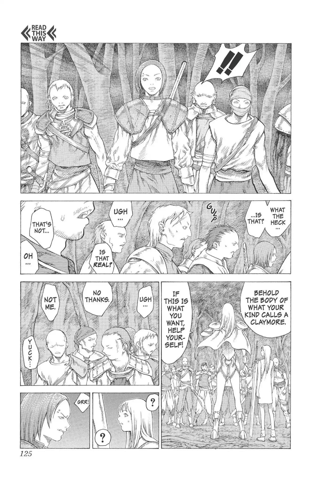 Claymore Chapter 13 page 28 - Chapter 13: Vol.3 Scene 13: Teresa of the Faint Smile, Part 2