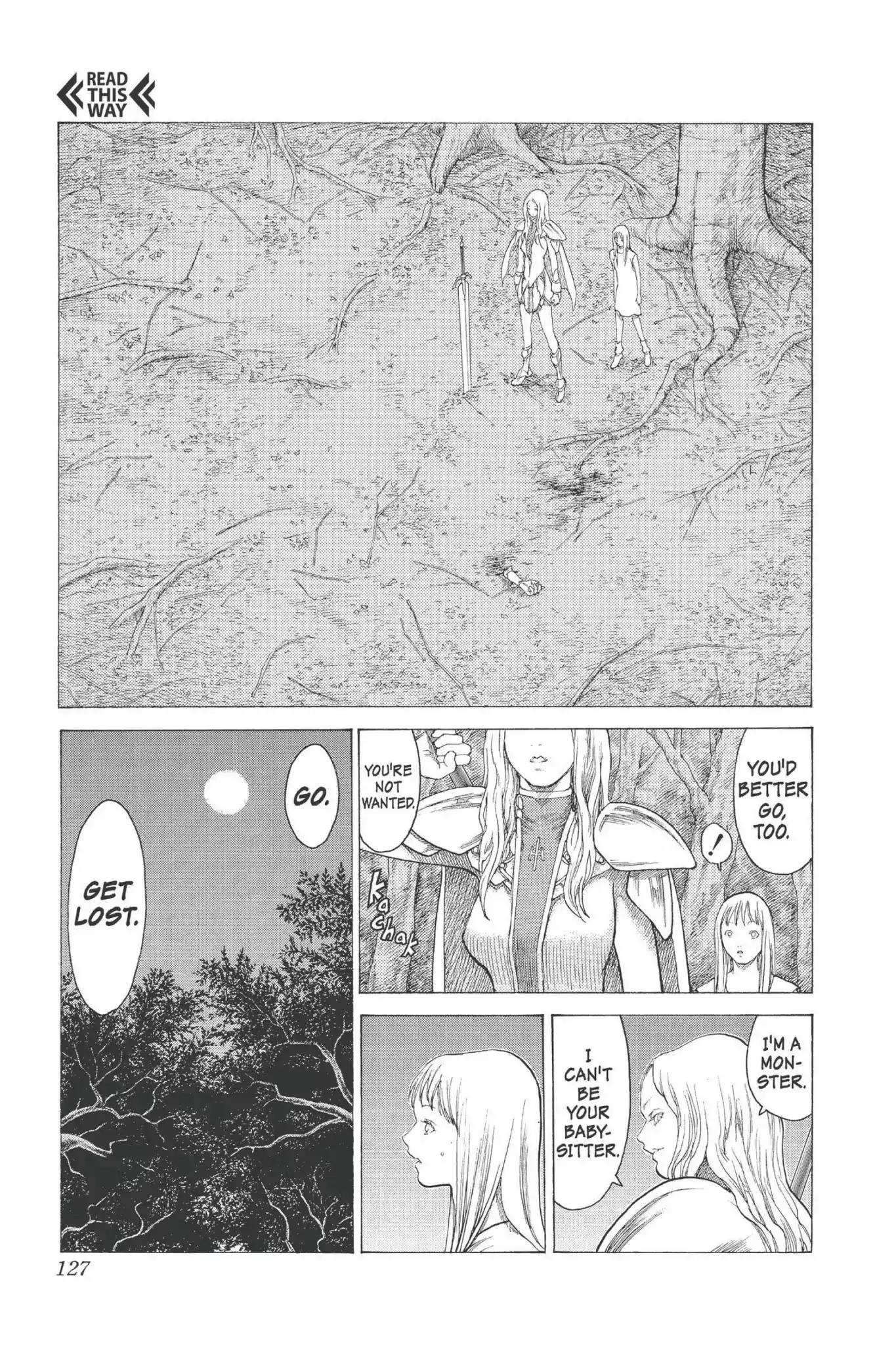 Claymore Chapter 13 page 30 - Chapter 13: Vol.3 Scene 13: Teresa of the Faint Smile, Part 2