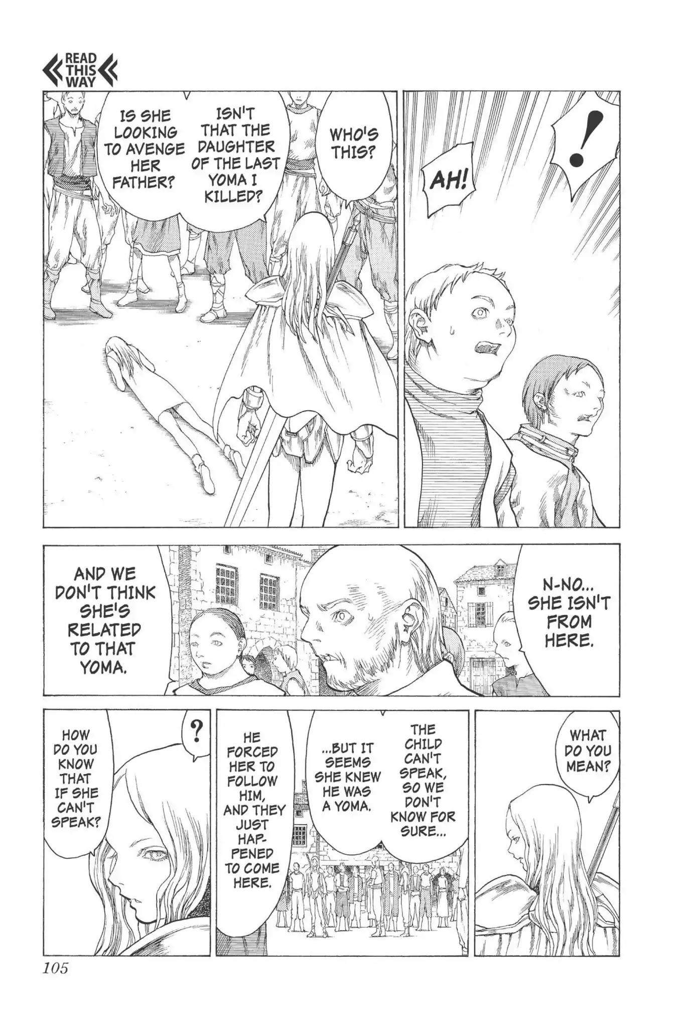 Claymore Chapter 13 page 8 - Chapter 13: Vol.3 Scene 13: Teresa of the Faint Smile, Part 2