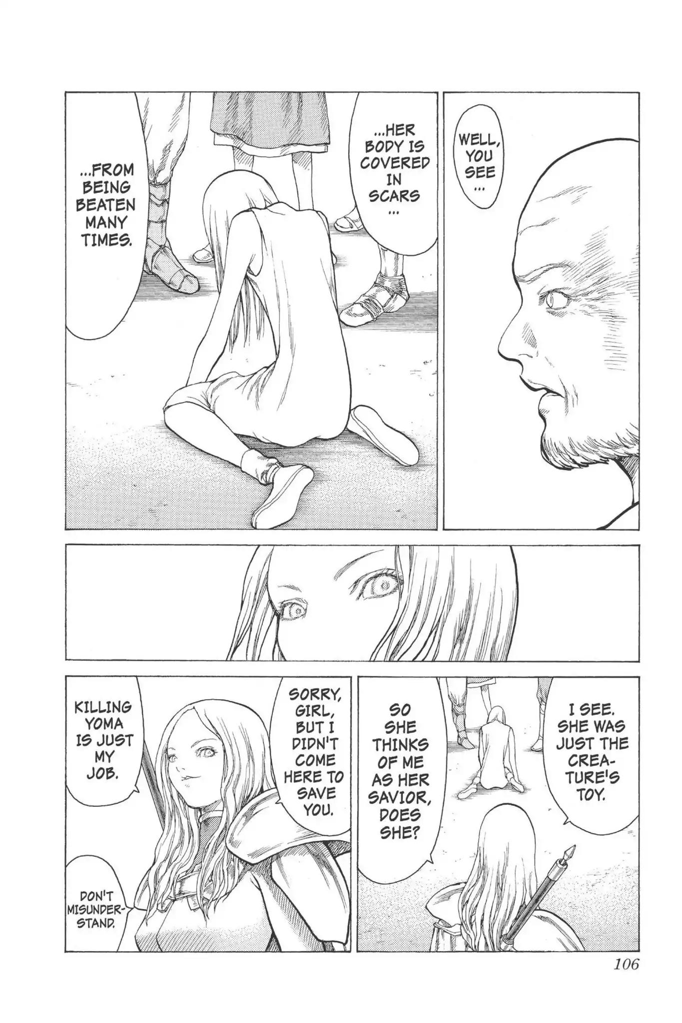 Claymore Chapter 13 page 9 - Chapter 13: Vol.3 Scene 13: Teresa of the Faint Smile, Part 2