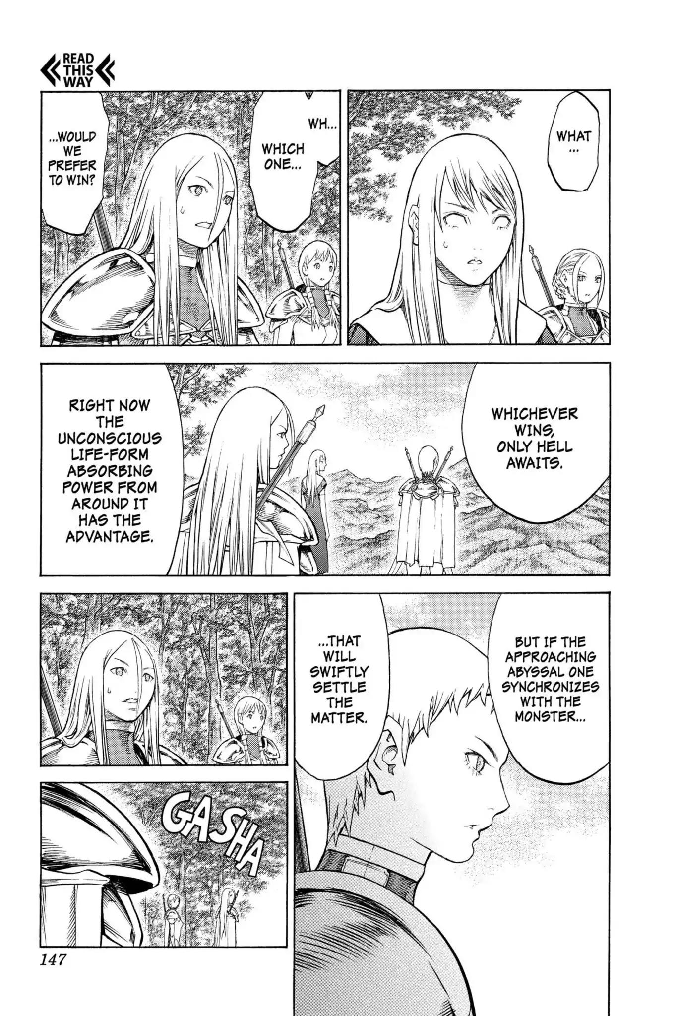 Claymore Chapter 130 page 15 - Chapter 130: Vol.23 Scene 130: Mark of the Warrior, Part 3