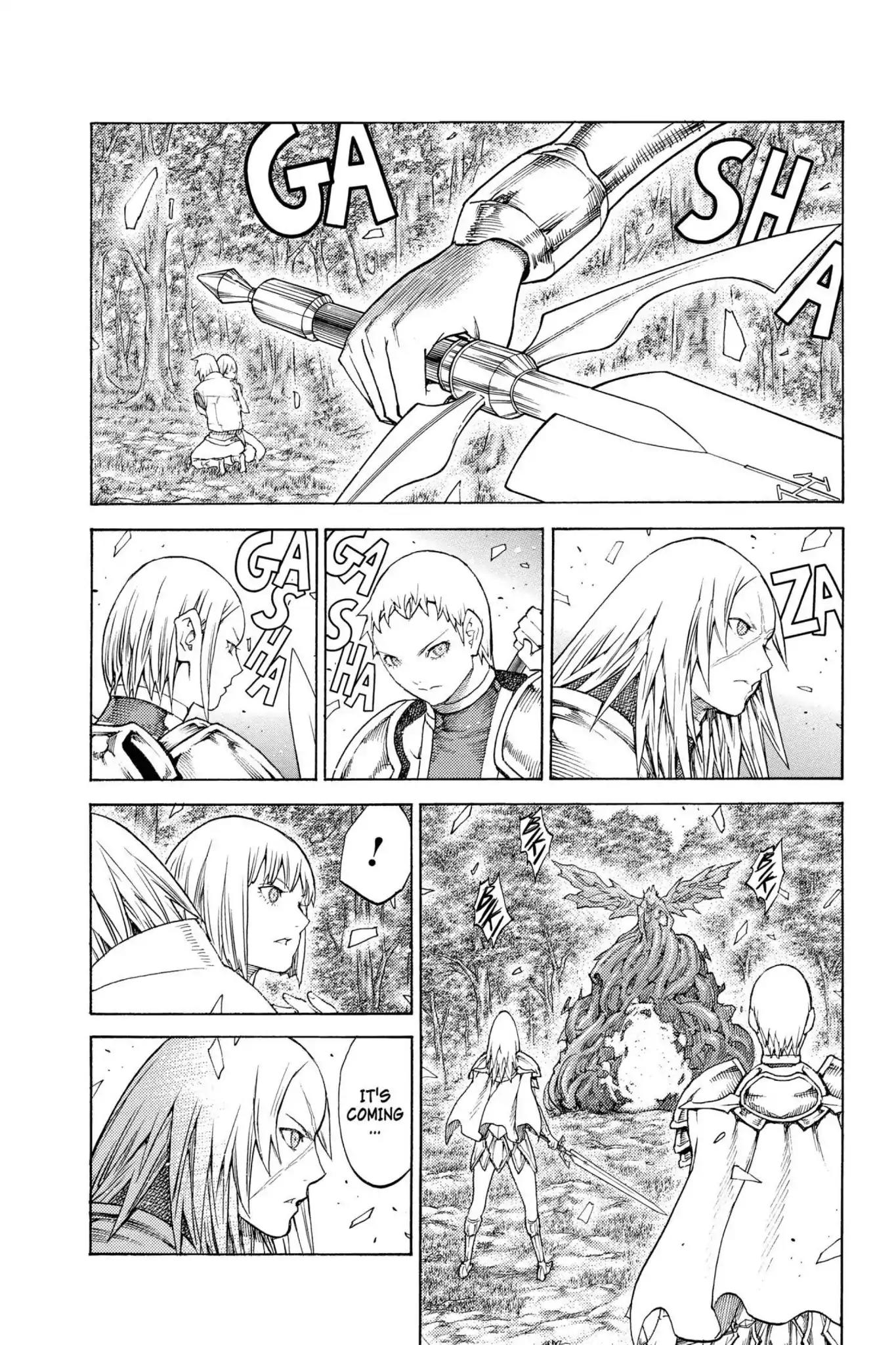 Claymore Chapter 130 page 2 - Chapter 130: Vol.23 Scene 130: Mark of the Warrior, Part 3