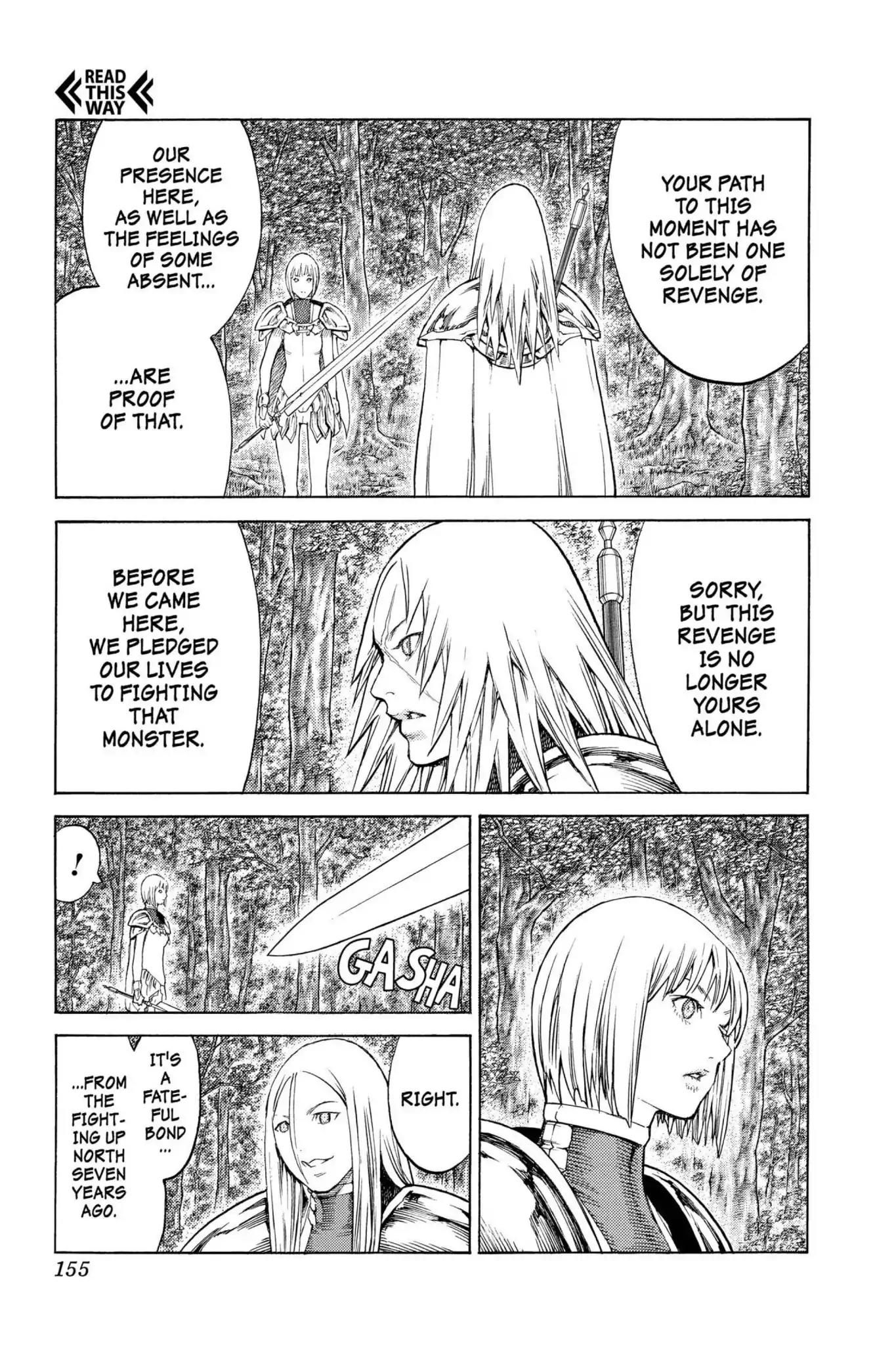 Claymore Chapter 130 page 23 - Chapter 130: Vol.23 Scene 130: Mark of the Warrior, Part 3