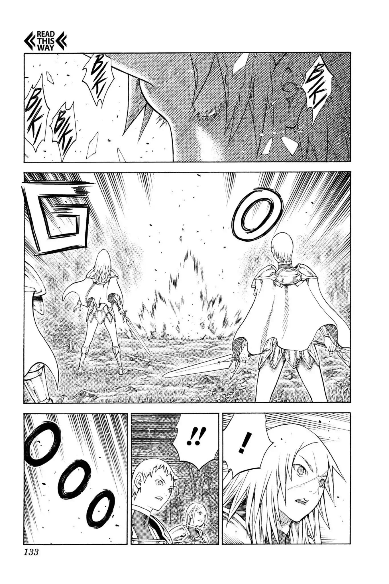 Claymore Chapter 130 page 3 - Chapter 130: Vol.23 Scene 130: Mark of the Warrior, Part 3