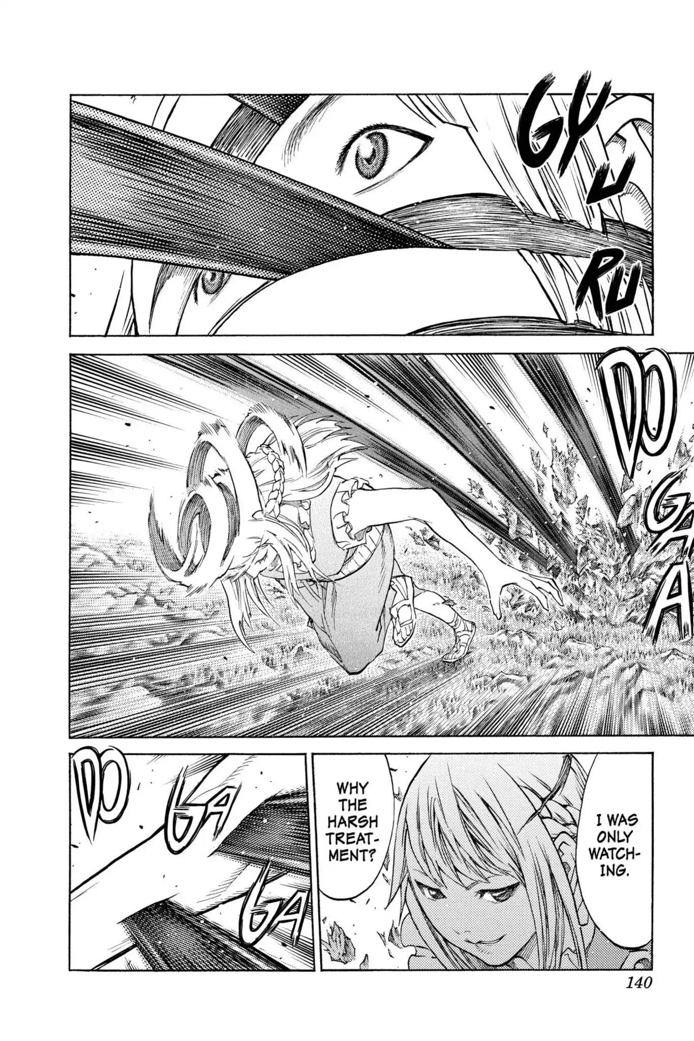 Claymore Chapter 130 page 8 - Chapter 130: Vol.23 Scene 130: Mark of the Warrior, Part 3
