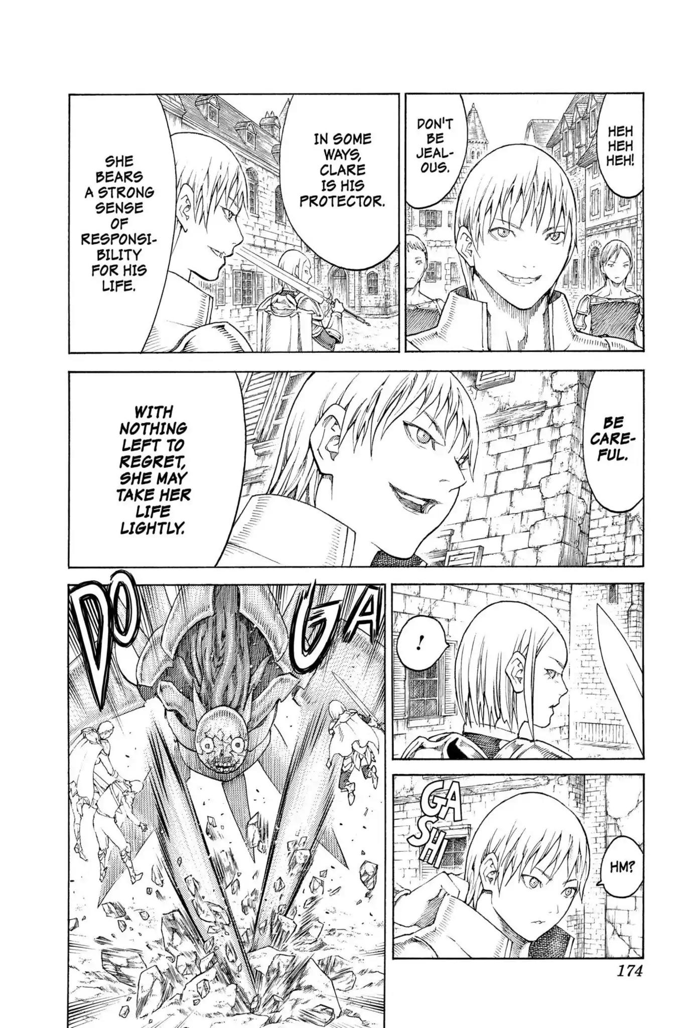 Claymore Chapter 131 page 9 - Chapter 131: Vol.23 Scene 131: Mark of the Warrior, Part 4