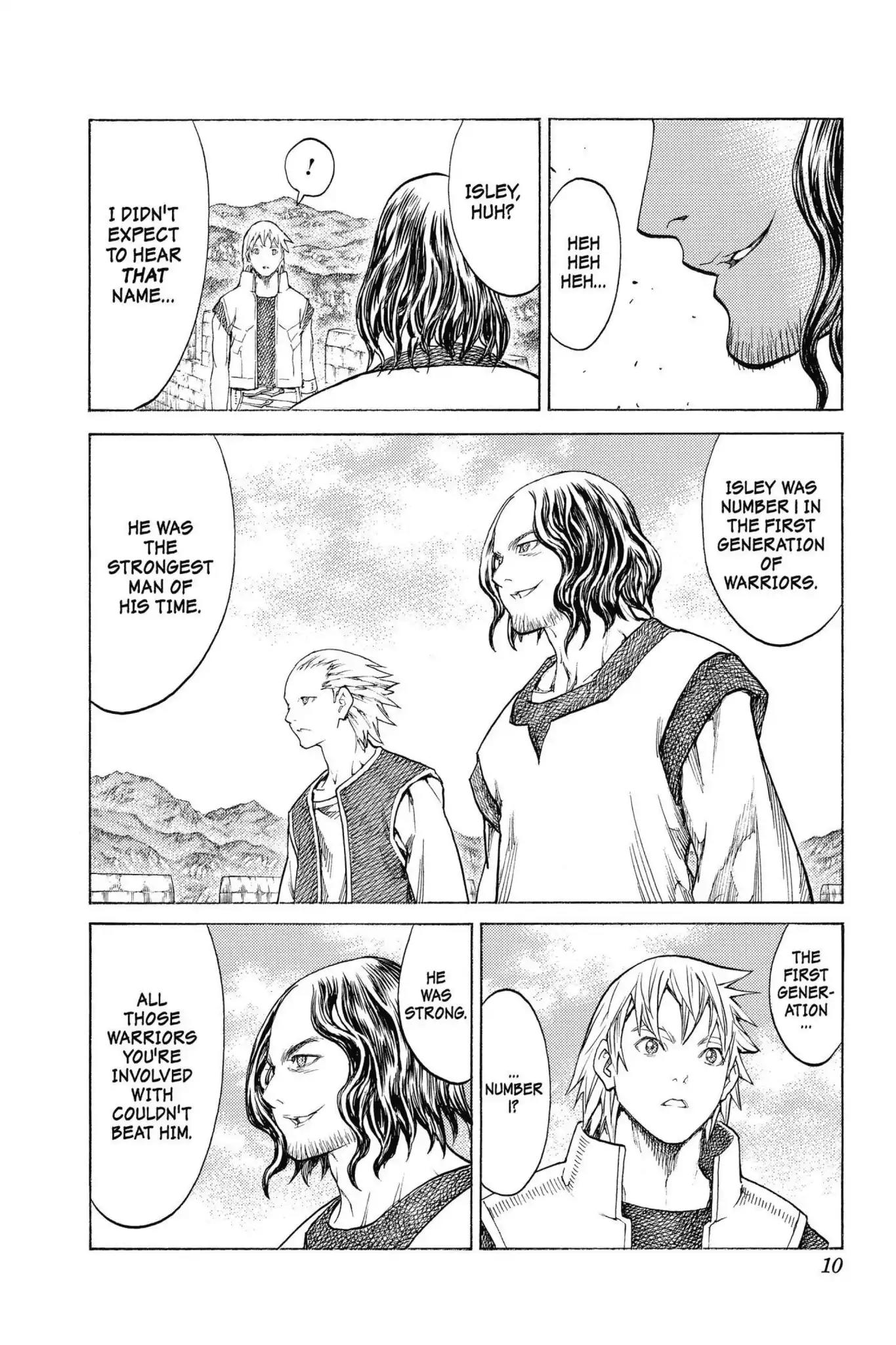 Claymore Chapter 132 page 10 - Chapter 132: Vol.24 Scene 132: Mark of the Warrior, Part 5