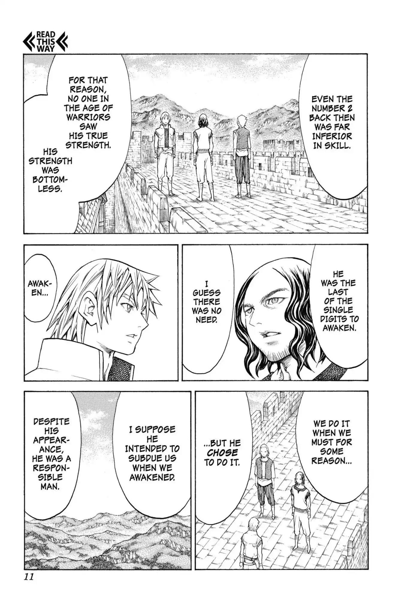 Claymore Chapter 132 page 11 - Chapter 132: Vol.24 Scene 132: Mark of the Warrior, Part 5