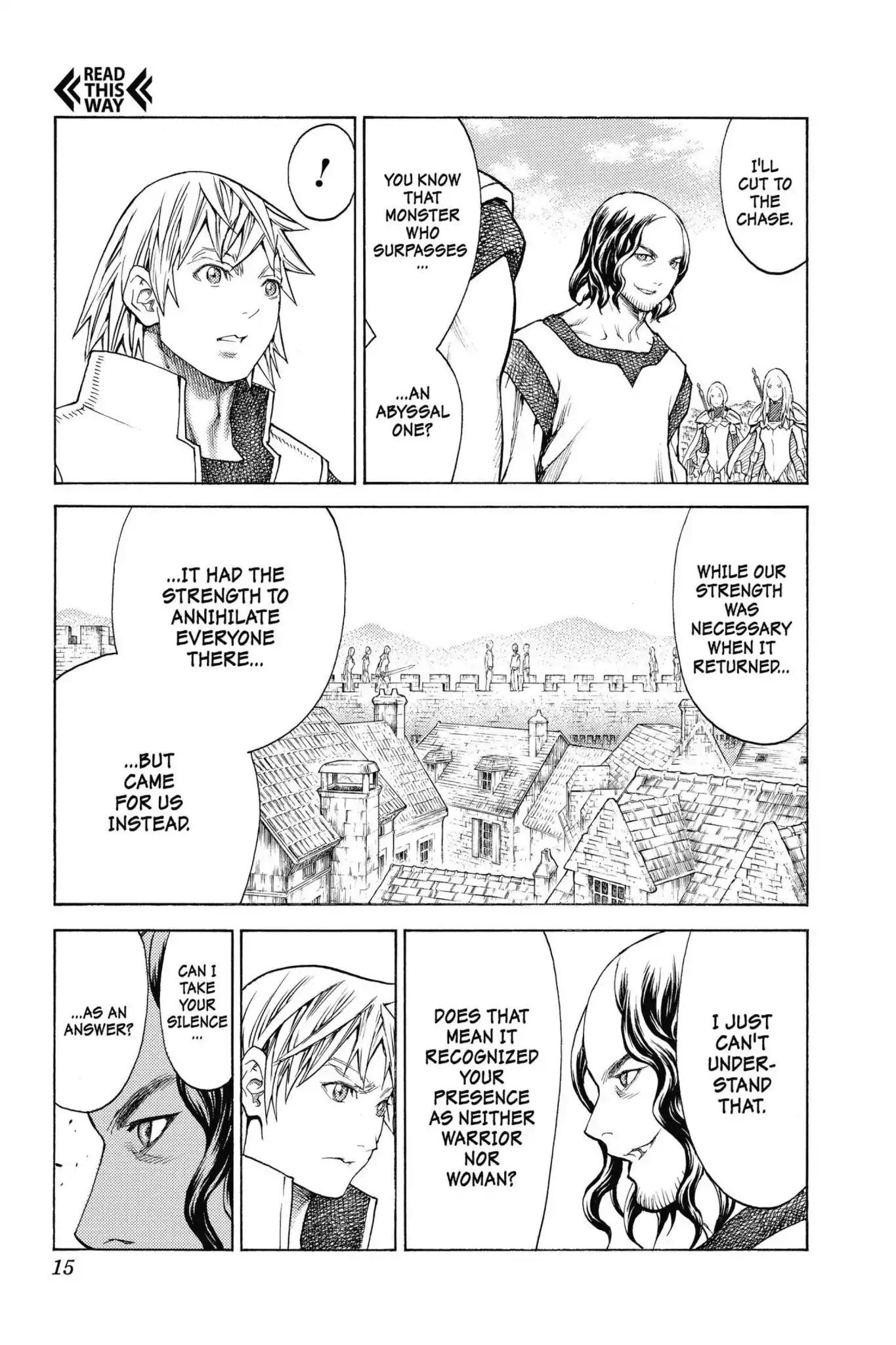 Claymore Chapter 132 page 15 - Chapter 132: Vol.24 Scene 132: Mark of the Warrior, Part 5