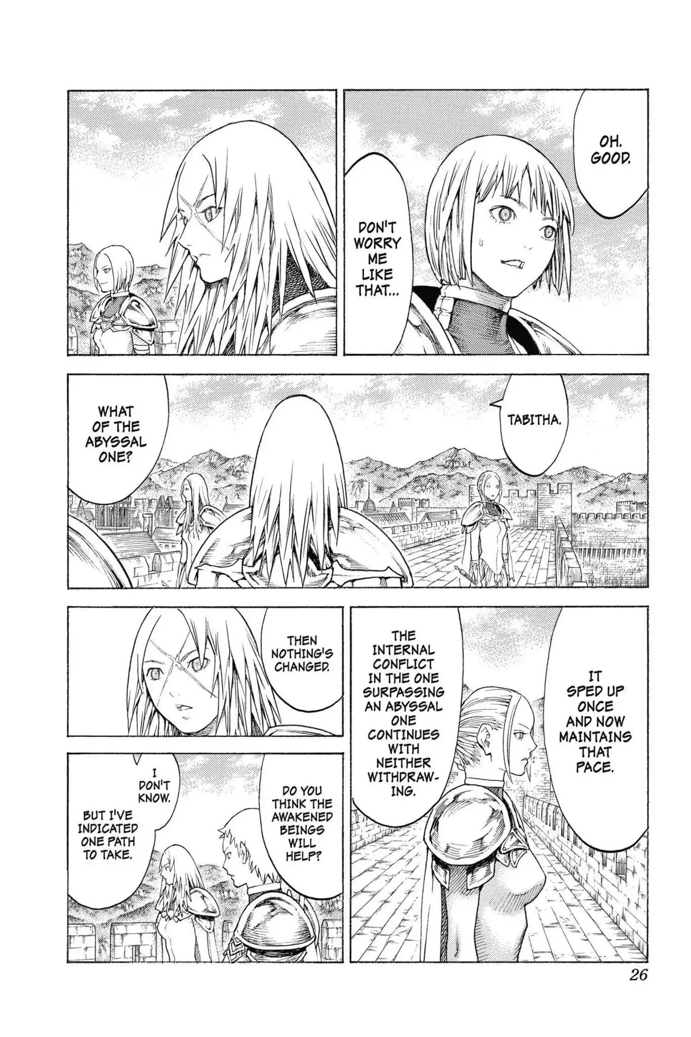 Claymore Chapter 132 page 26 - Chapter 132: Vol.24 Scene 132: Mark of the Warrior, Part 5