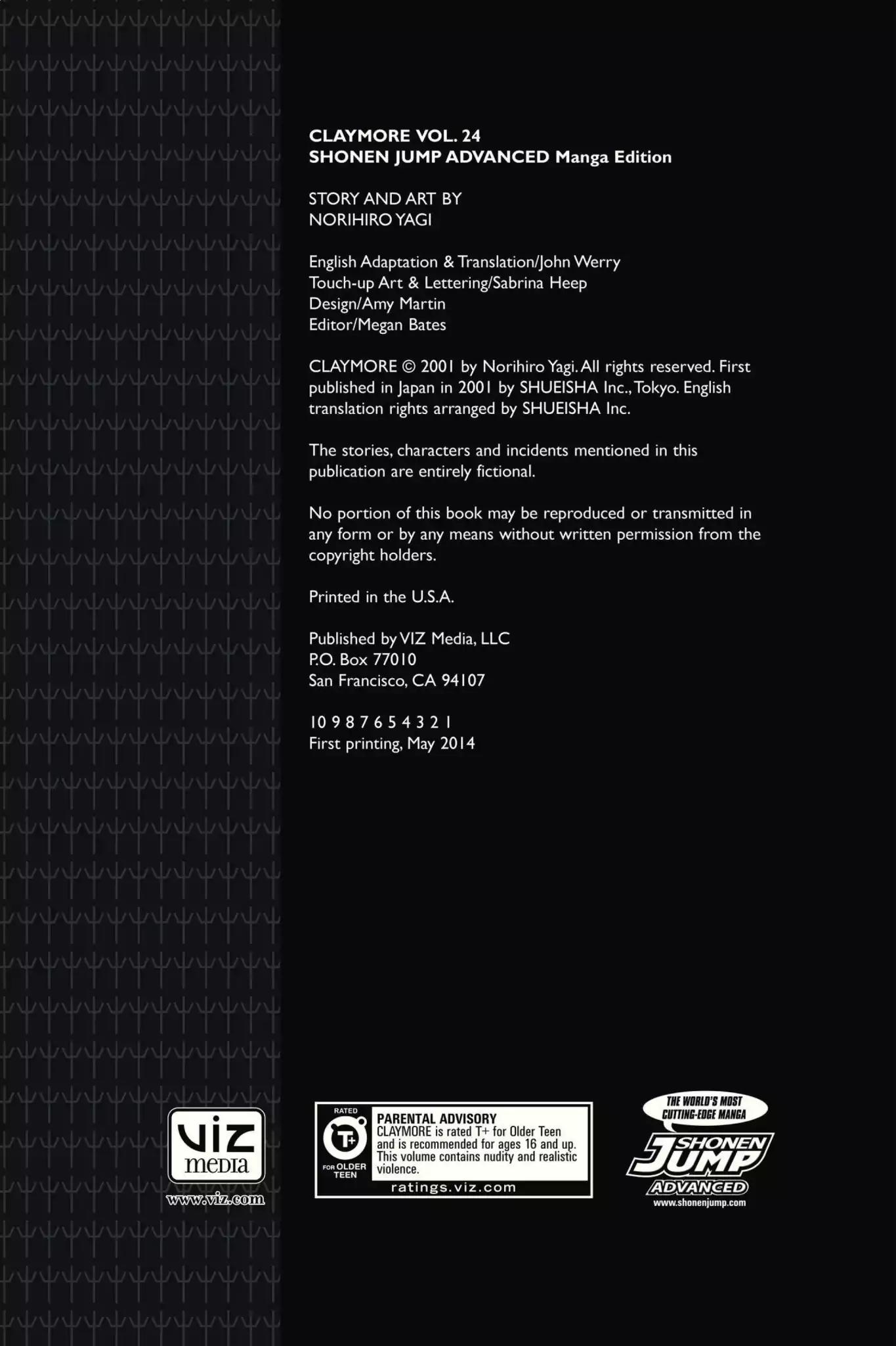 Claymore Chapter 132 page 3 - Chapter 132: Vol.24 Scene 132: Mark of the Warrior, Part 5