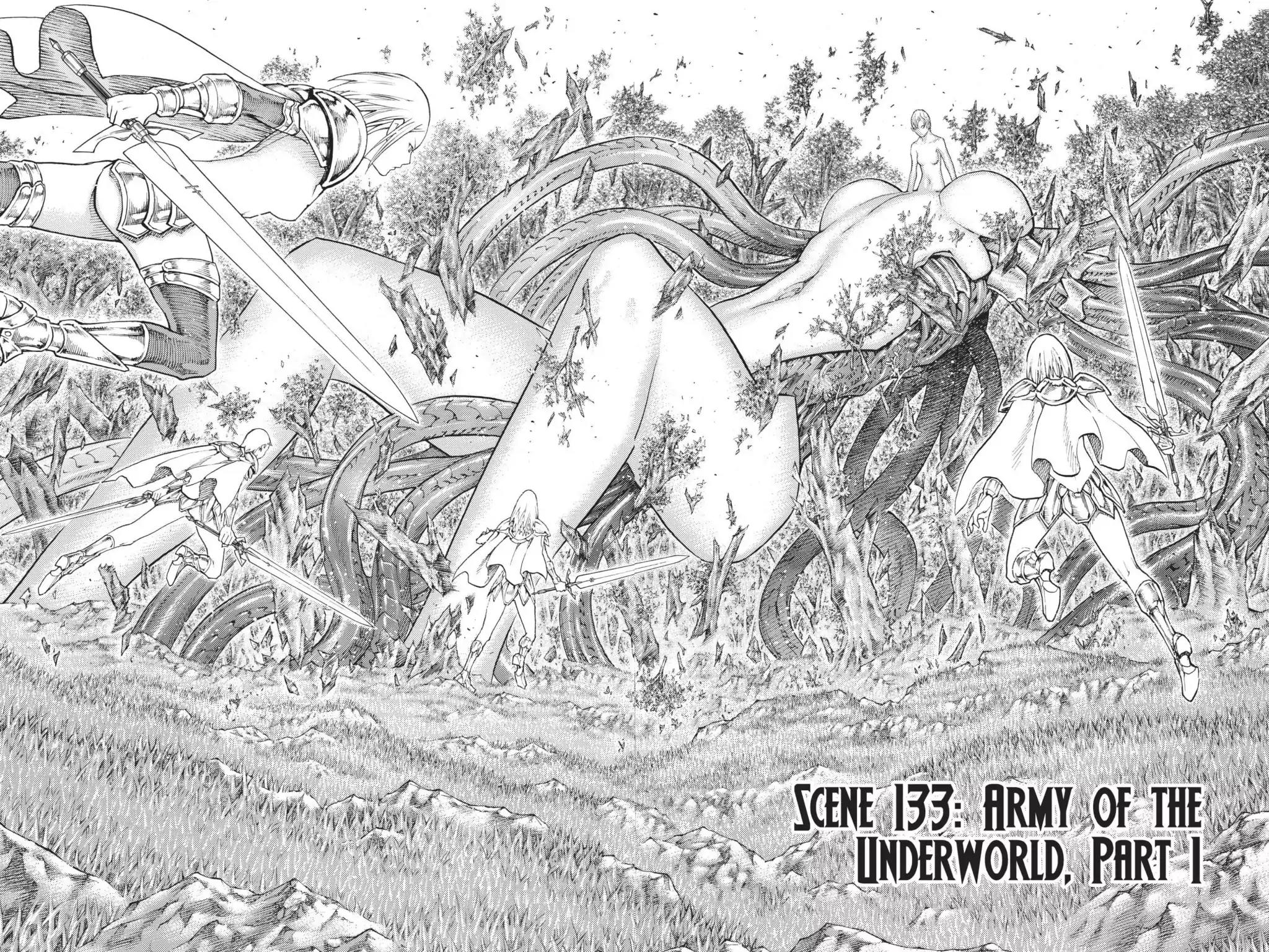 Claymore Chapter 133 page 2 - Chapter 133: Vol.24 Scene 133: Army of the Underworld, Part 1