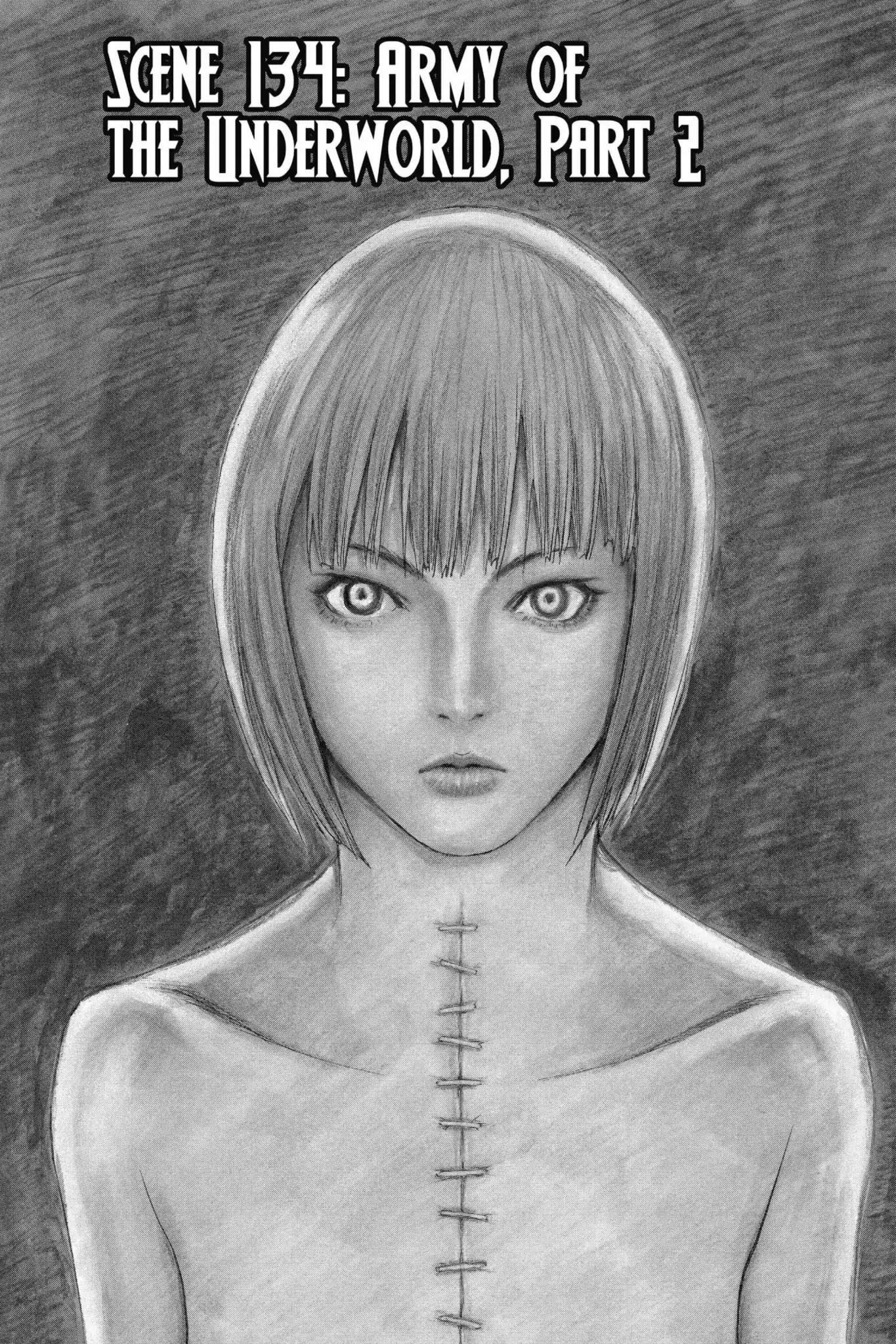 Claymore Chapter 134 page 1 - Chapter 134: Vol.24 Scene 134: Army of the Underworld, Part 2