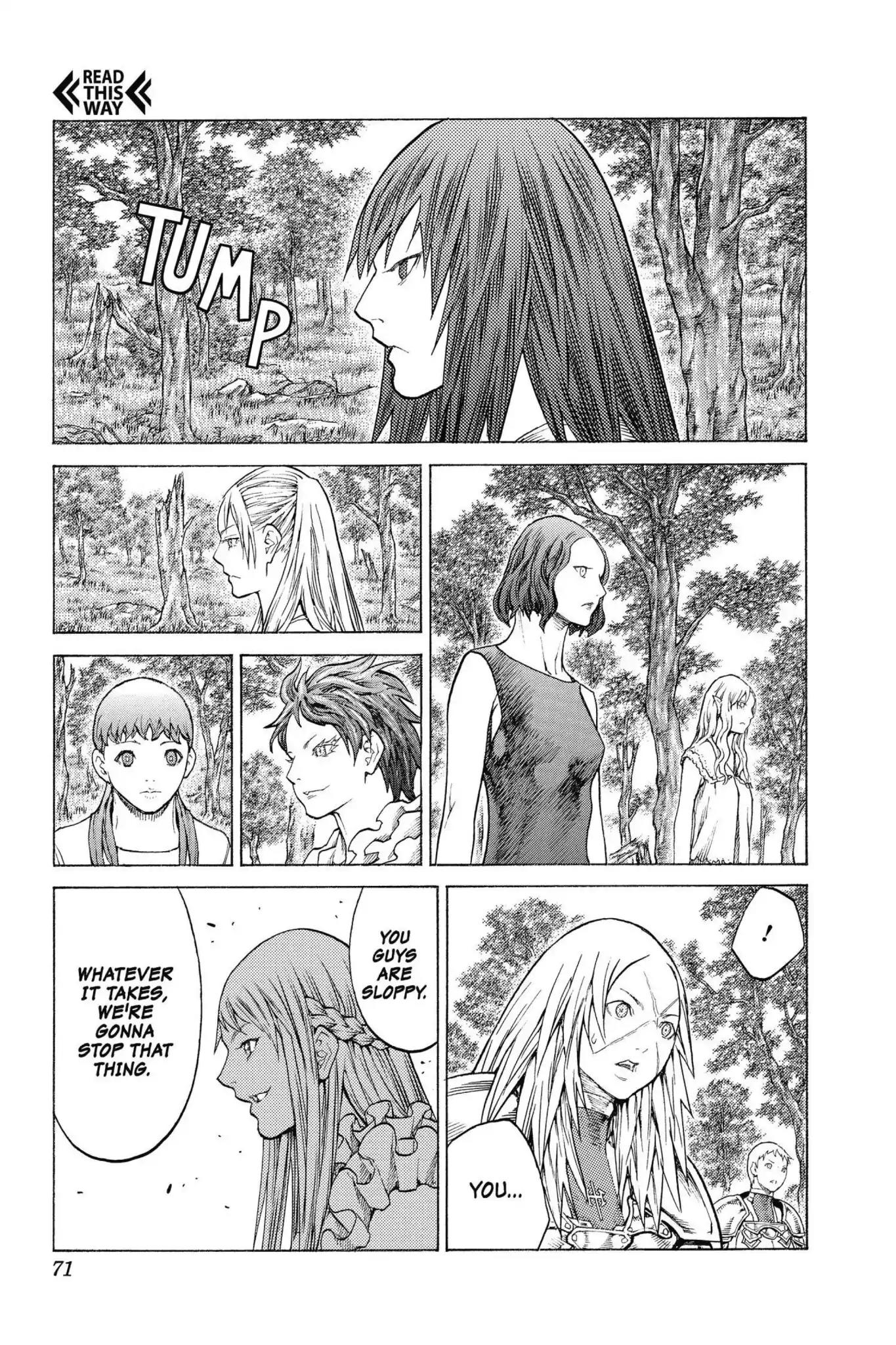 Claymore Chapter 134 page 2 - Chapter 134: Vol.24 Scene 134: Army of the Underworld, Part 2
