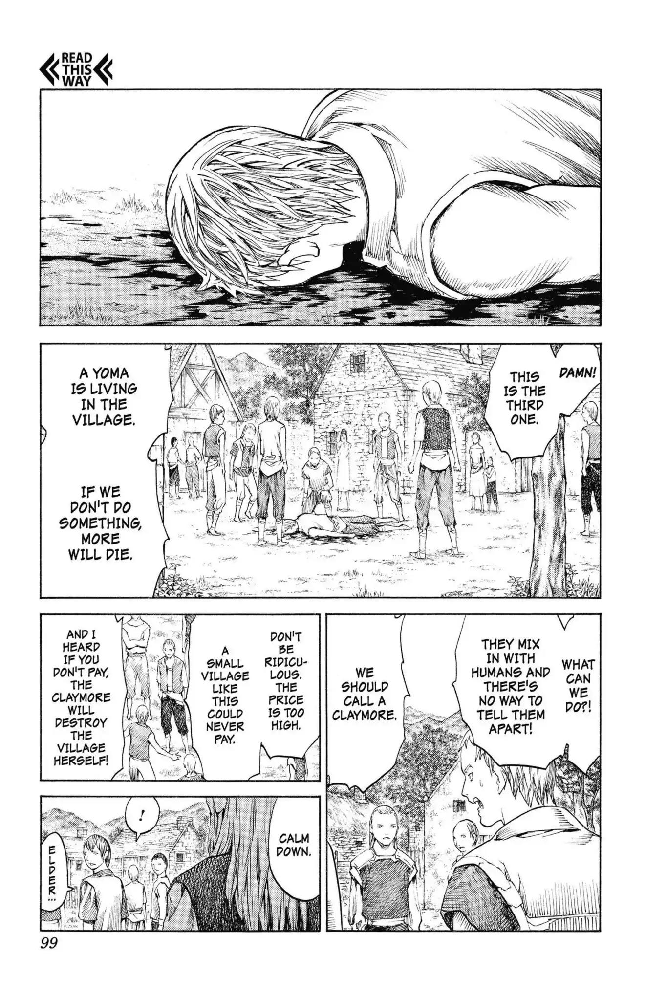 Claymore Chapter 135 page 3 - Chapter 135: Vol.24 Scene 135: Army of the Underworld, Part 3