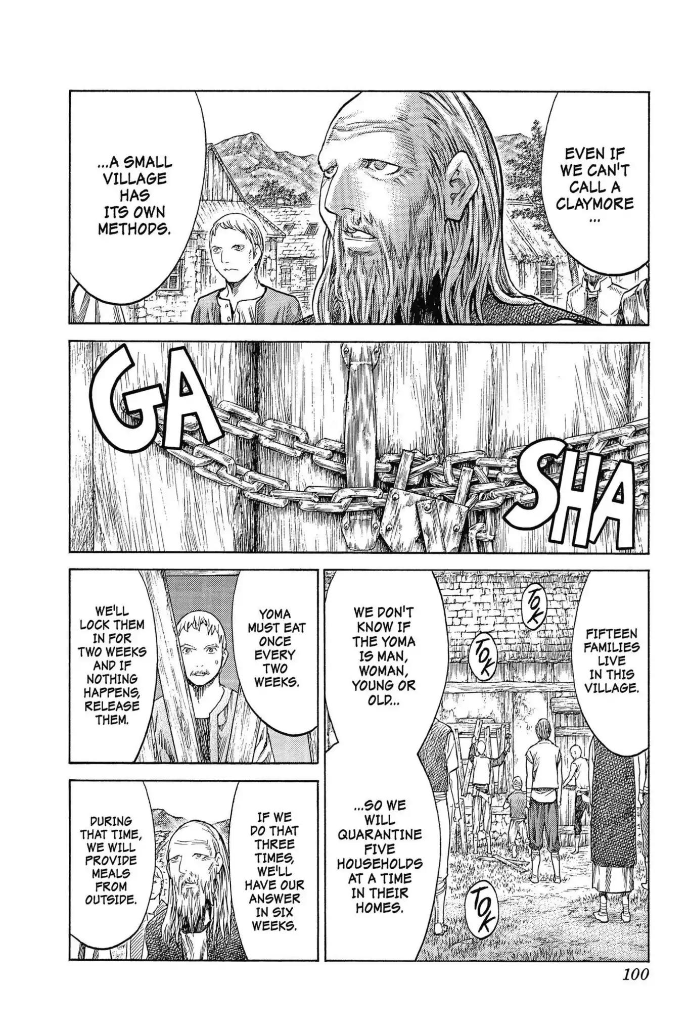 Claymore Chapter 135 page 4 - Chapter 135: Vol.24 Scene 135: Army of the Underworld, Part 3