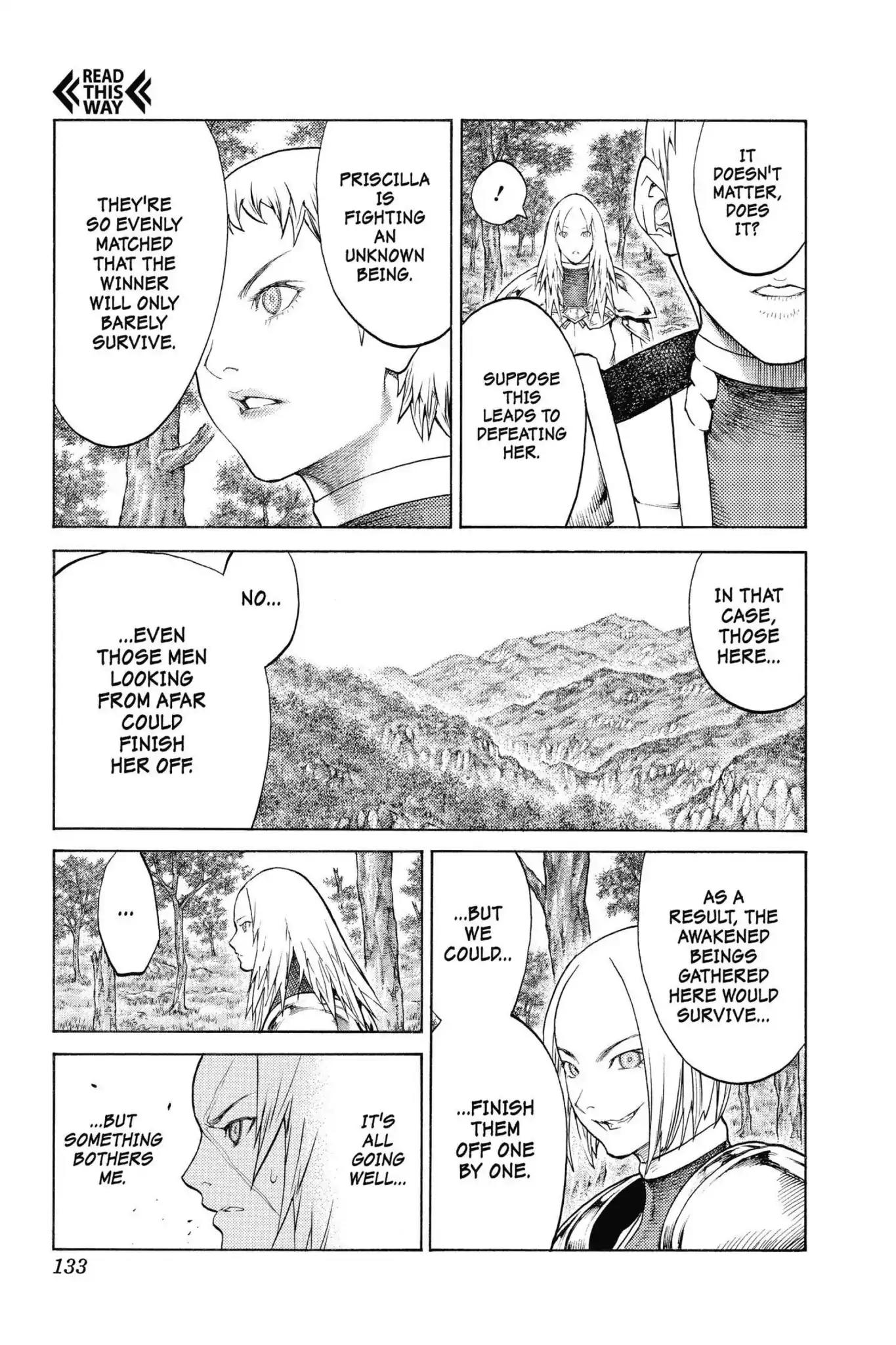 Claymore Chapter 136 page 4 - Chapter 136: Vol.24 Scene 136: Army of the Underworld, Part 4