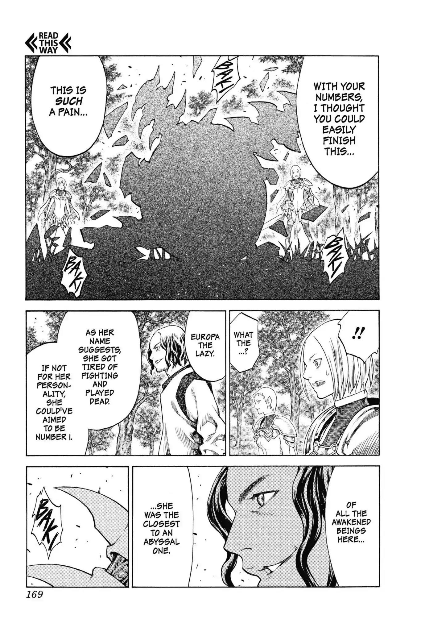Claymore Chapter 137 page 8 - Chapter 137: Vol.24 Scene 137: Army of the Underworld, Part 5