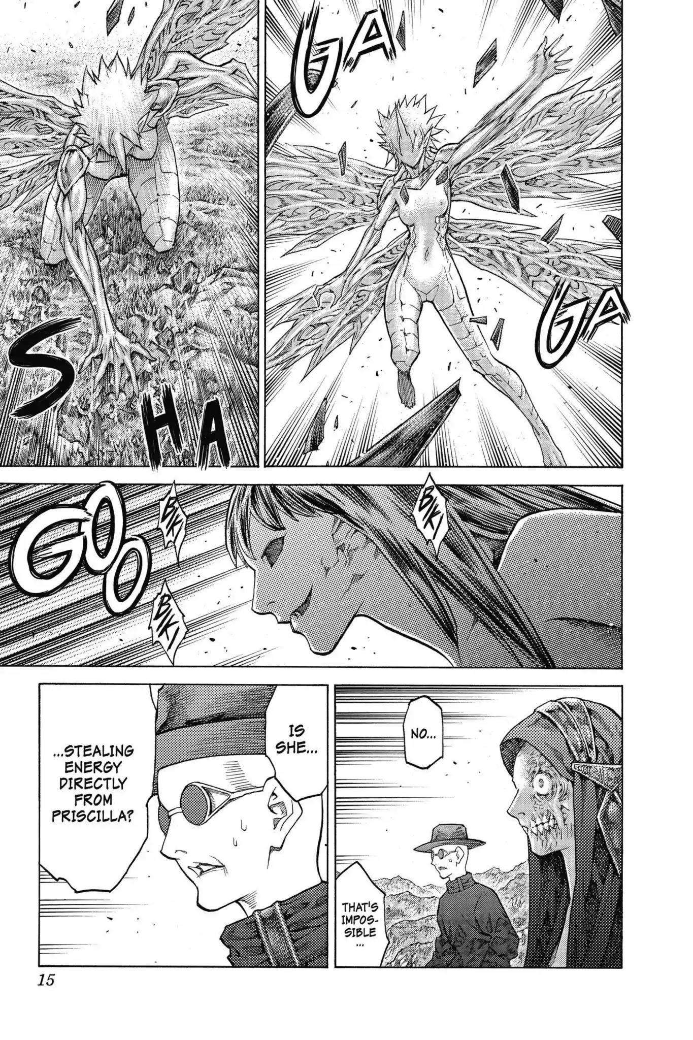 Claymore Chapter 138 page 15 - Chapter 138: Vol.25 Scene 138: Army of the Underworld, Part 6